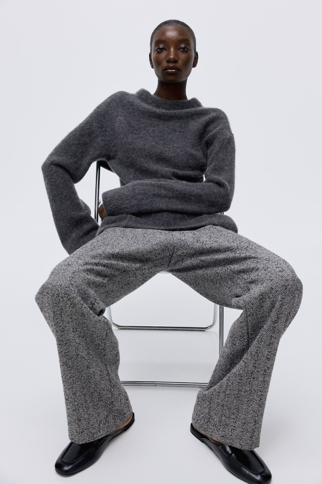 Alpaca-Blend Peplum Sweater - image 5
