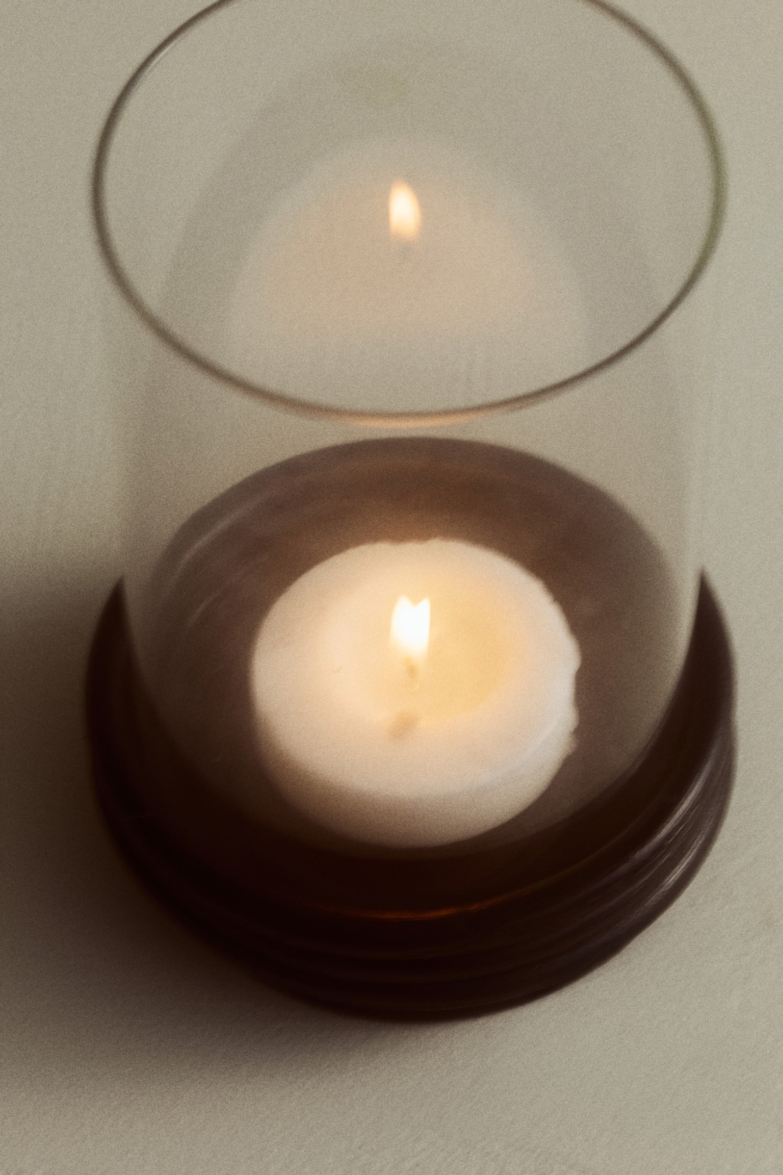 Small glass lantern - Black - 2