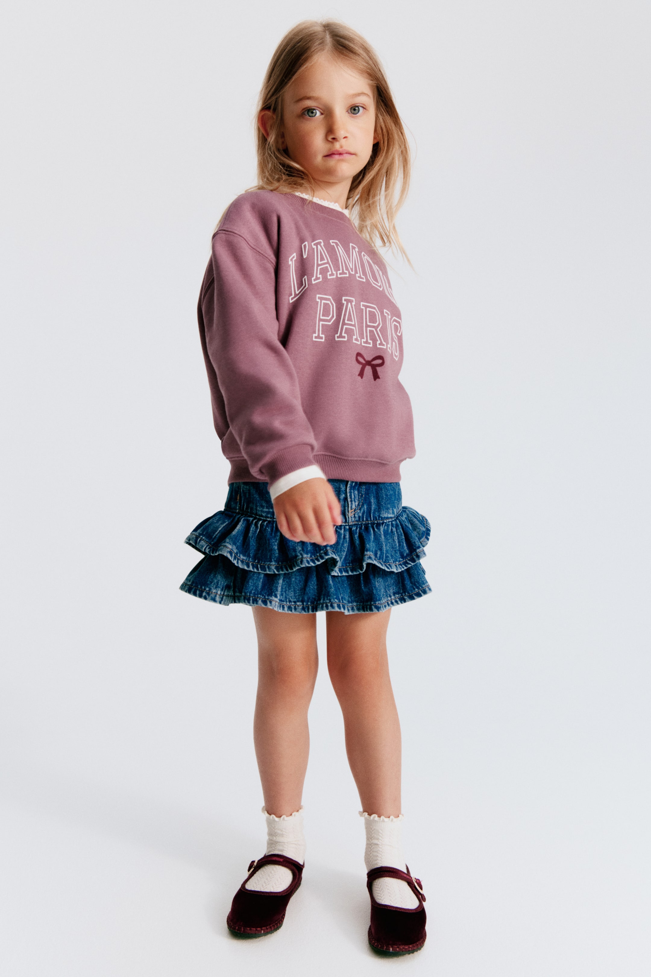 Детские худи H&M Brushed-Inside Sweatshirt with Printed Motif — фото 3