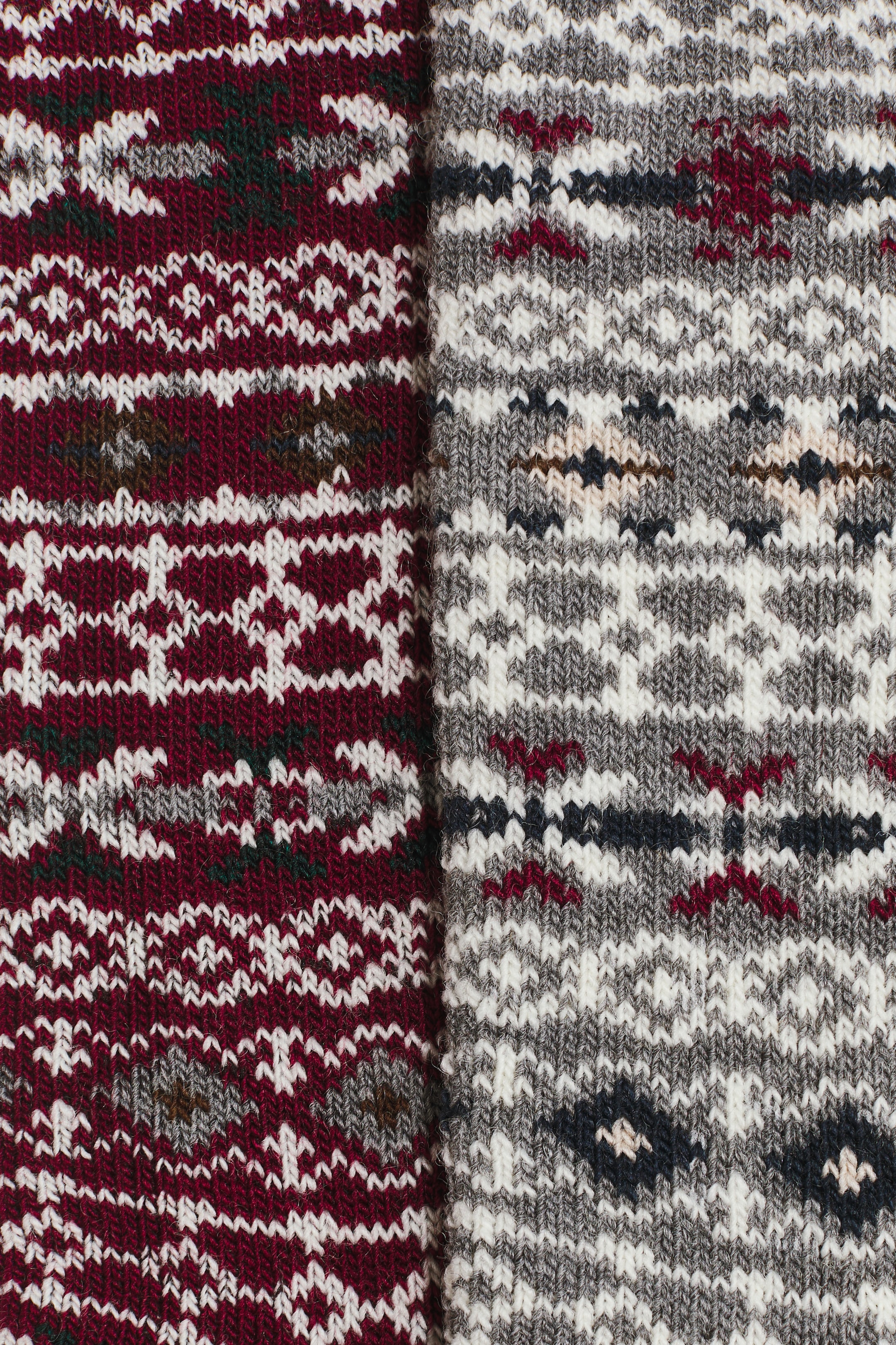 Büyük resmi görüntüle: 2-pack wool-blend socks - Kırmızı/Desenli - ERKEK | H&M TR 2