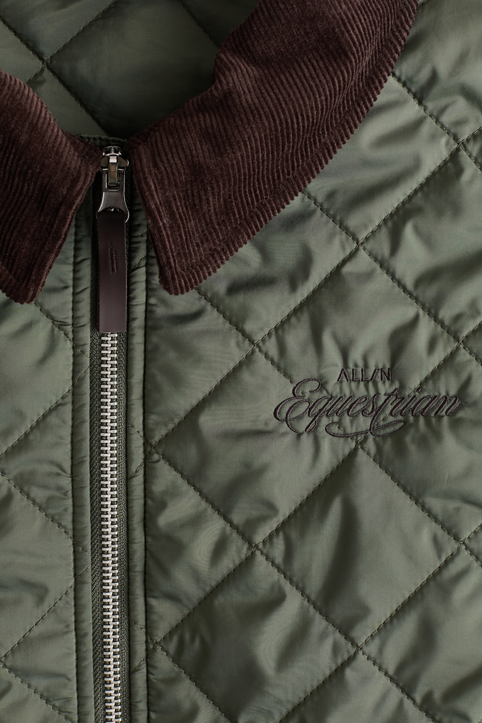 Lightly padded stable jacket - Khaki green - 2