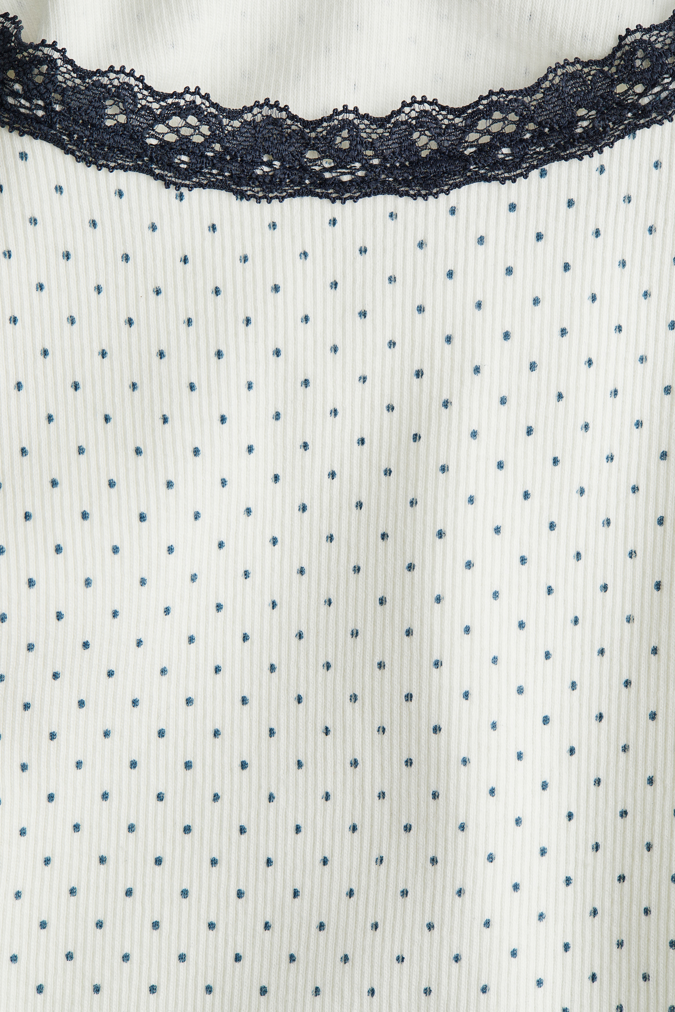 Lace-trimmed vest top