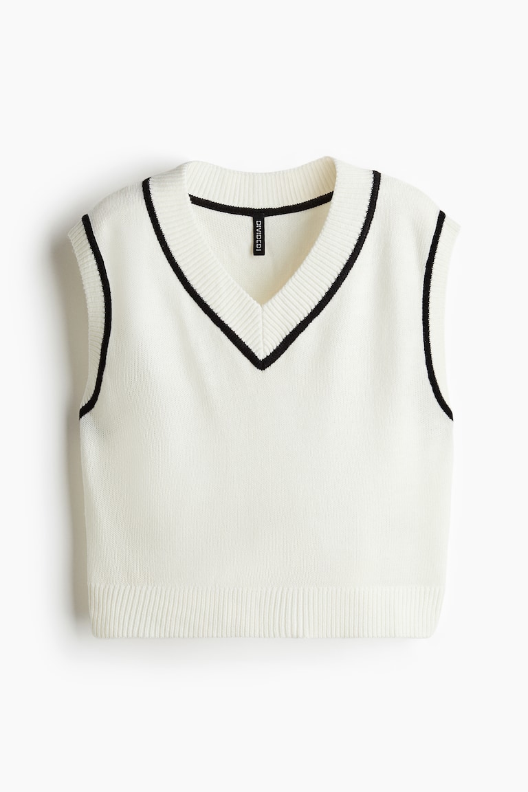 V-neck sweater vest