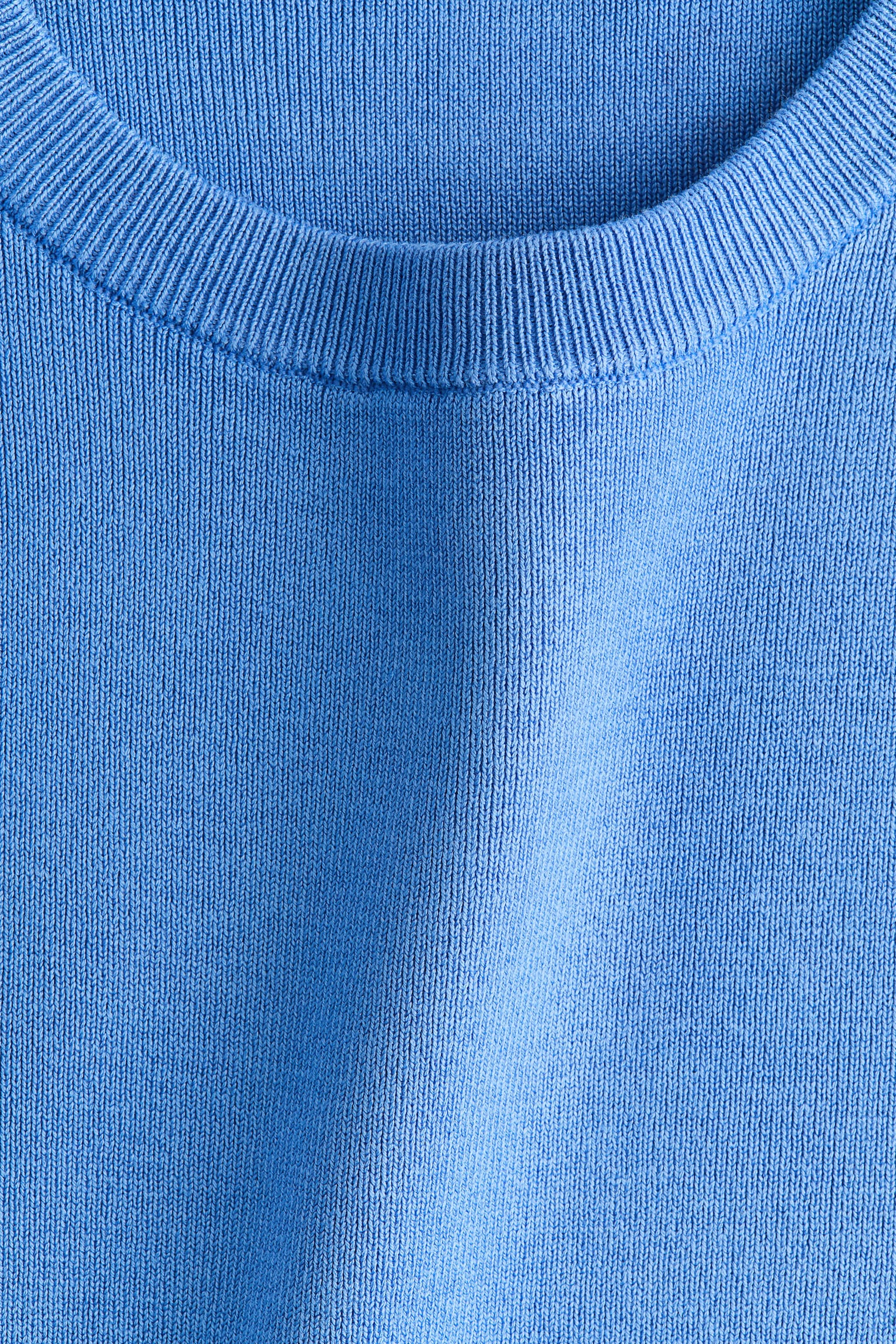 MAMA Fine-Knit T-Shirt - Blue/Light beige - 4