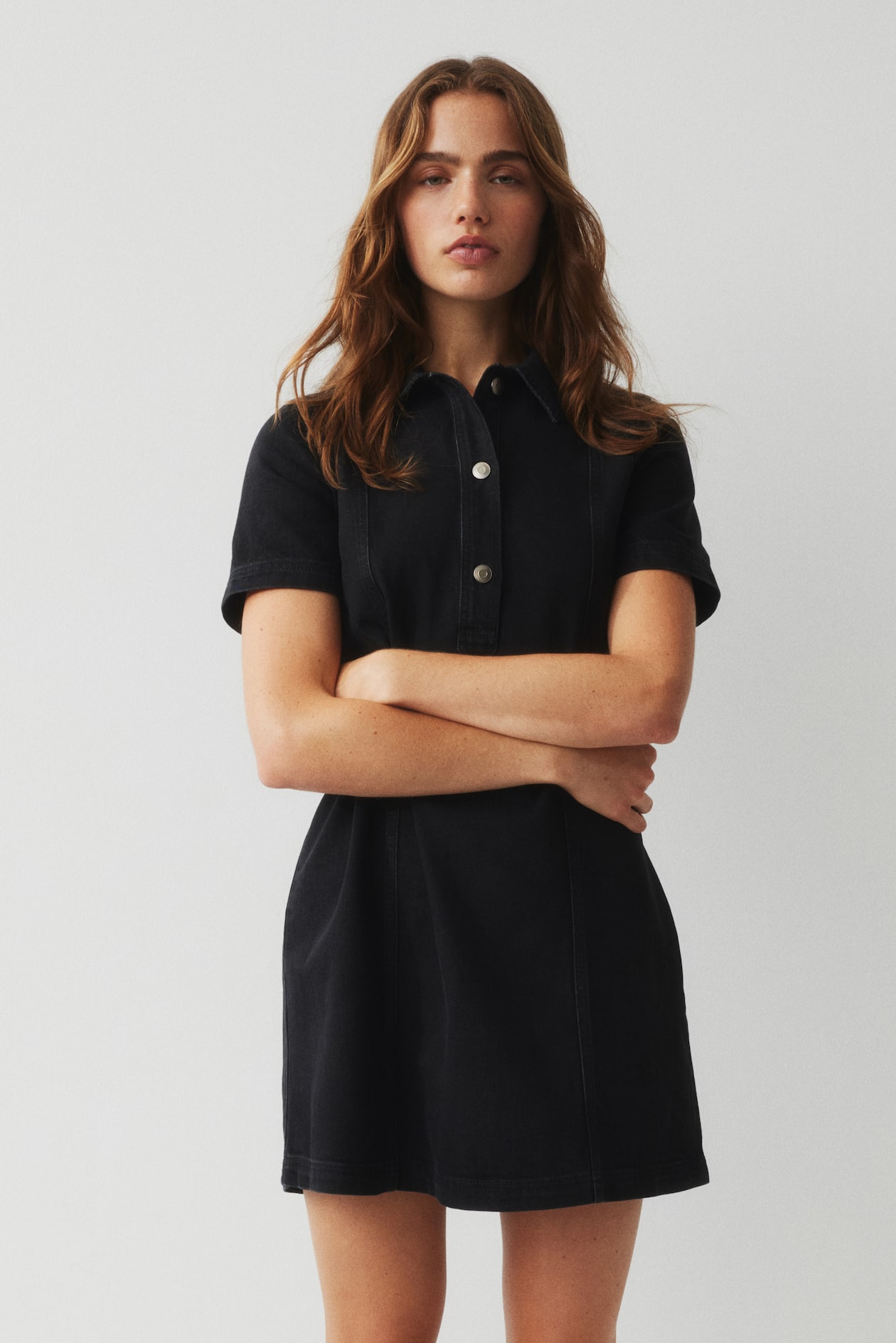 Women's Black Denim dress | H&M IN