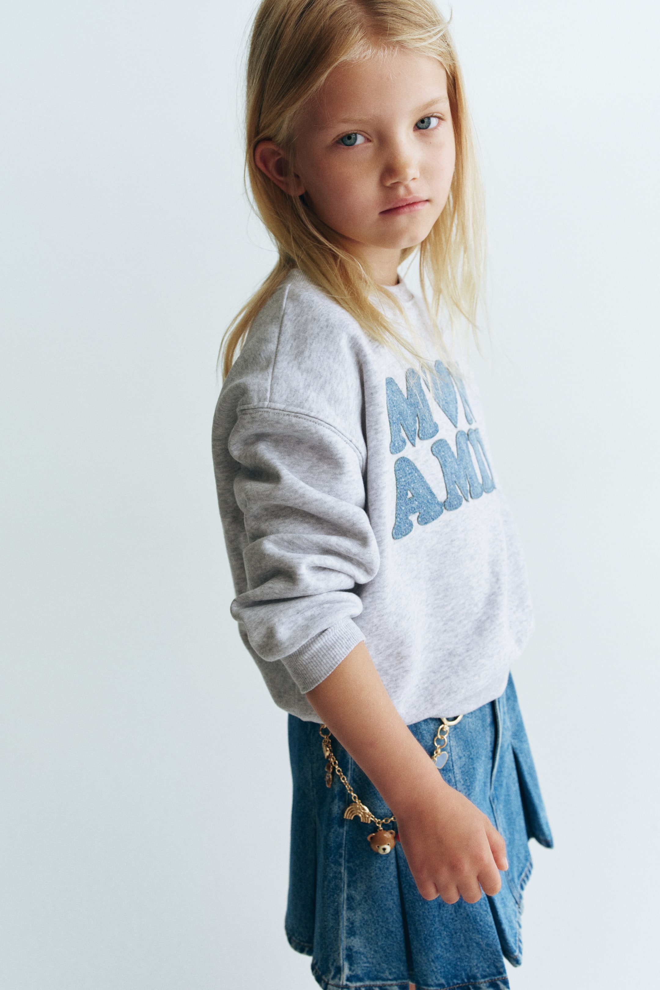 Motif-Detail Brushed-Inside Sweatshirt