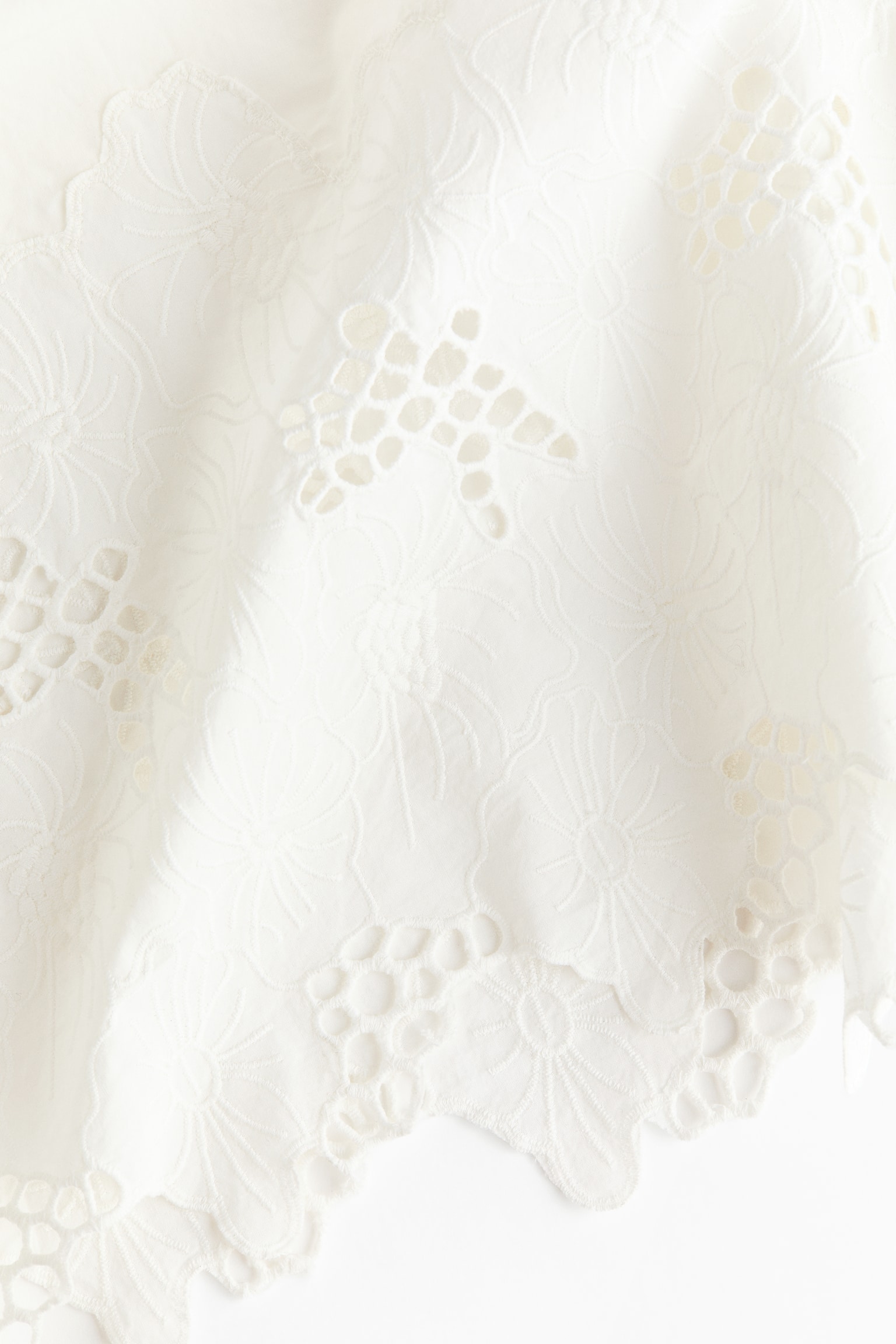 Wide poplin beach trousers - Bianco - 7