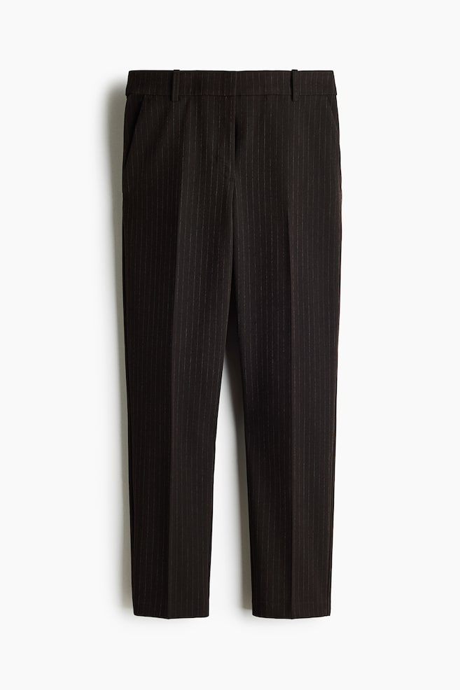 Zigarettenhose - Dunkelbraun/Schwarz/Dunkelbraun/Dunkles Graubraun/Marineblau/Schwarz/Nadelstreifen/Dunkles Khakigrün/Dunkles Khakigrün/Cremefarben/Weinrot - 1