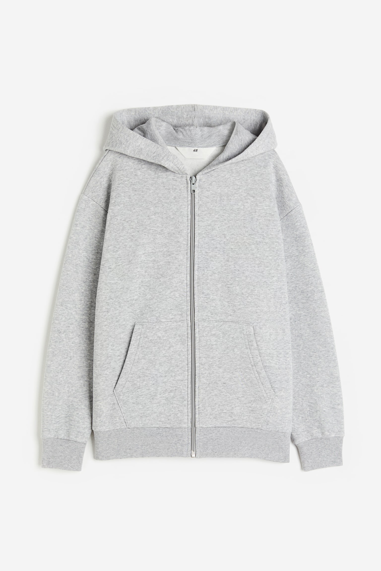 Zip Up Hoodie - Light grey marle/Navy blue/Black/Light blue/Dark green - 1