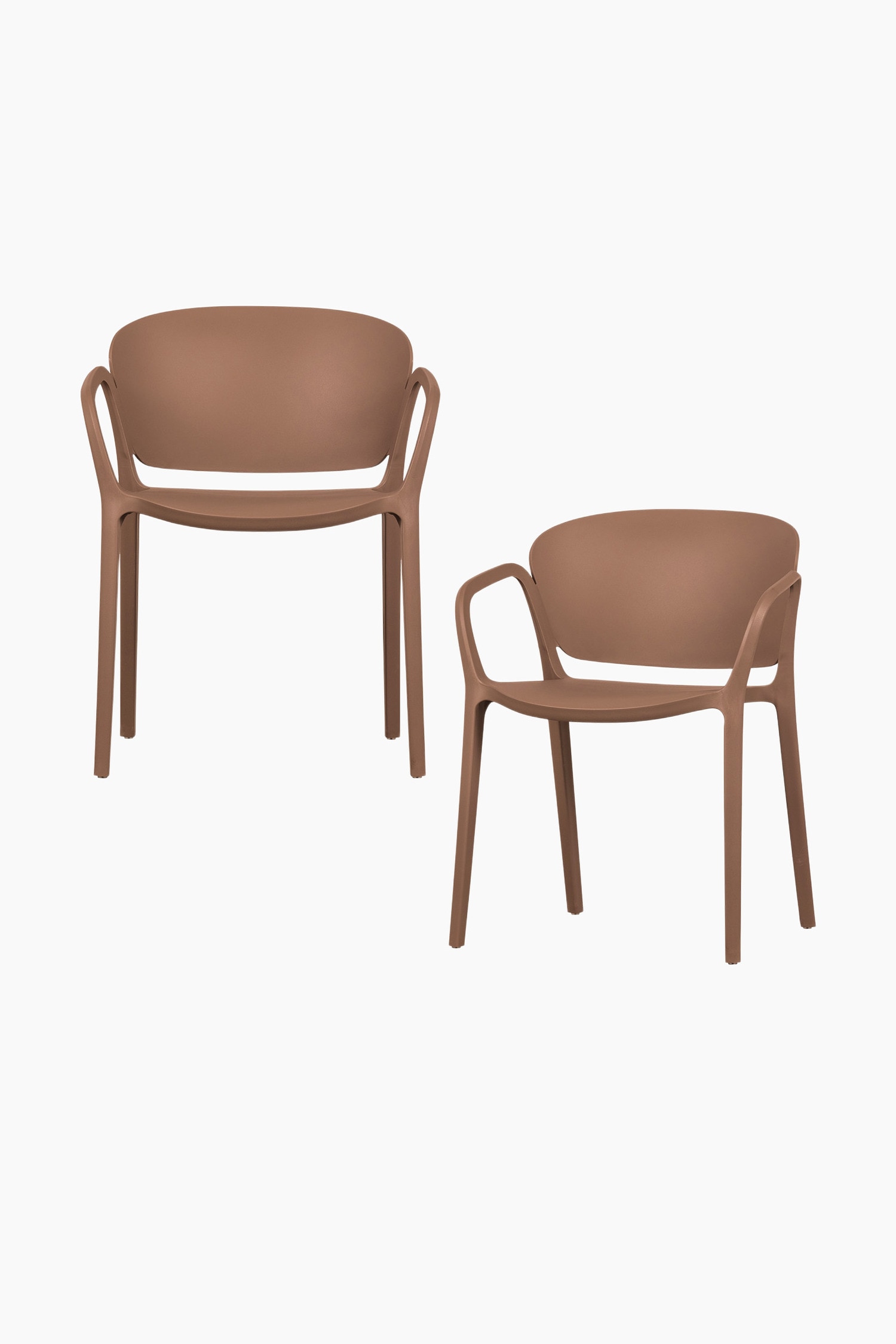 Bent Gartenstühle – 2er Set - Rosa/Grün/Braun