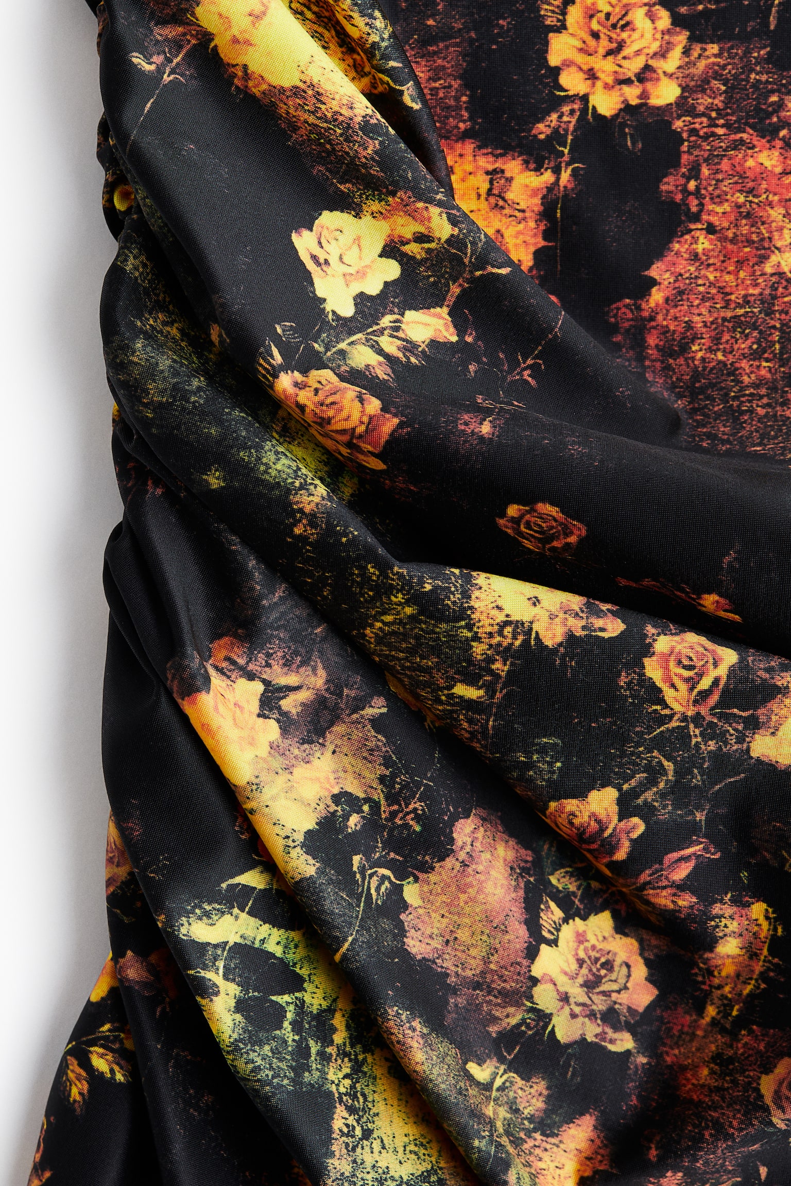 Printed dress - Black/Floral - 3