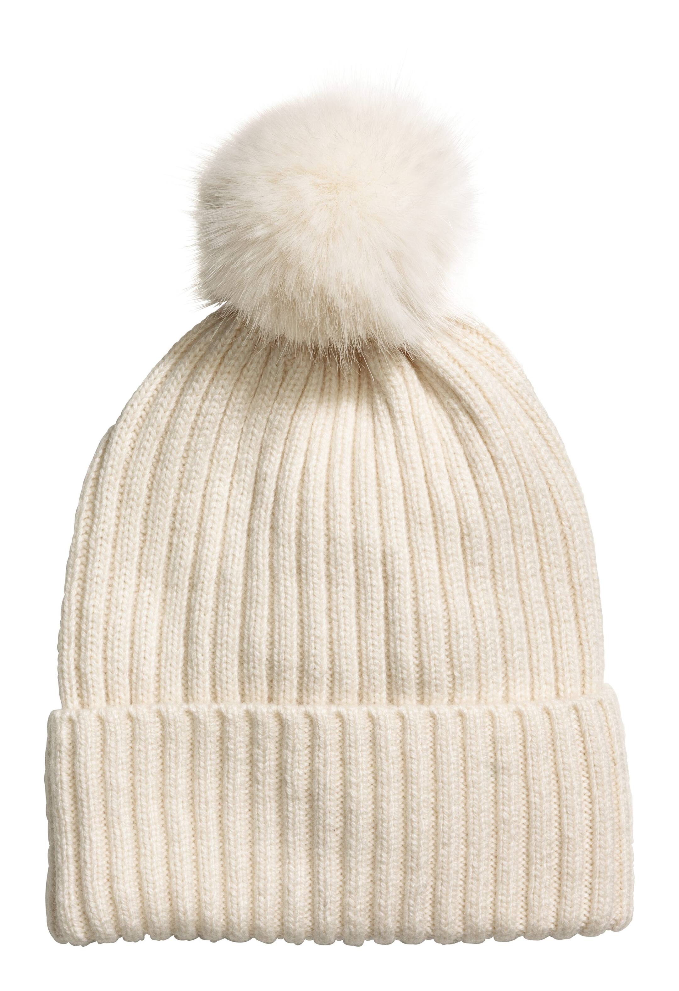 Hm Hat Ribbed Hat - Natural white - Ladies | H&M US