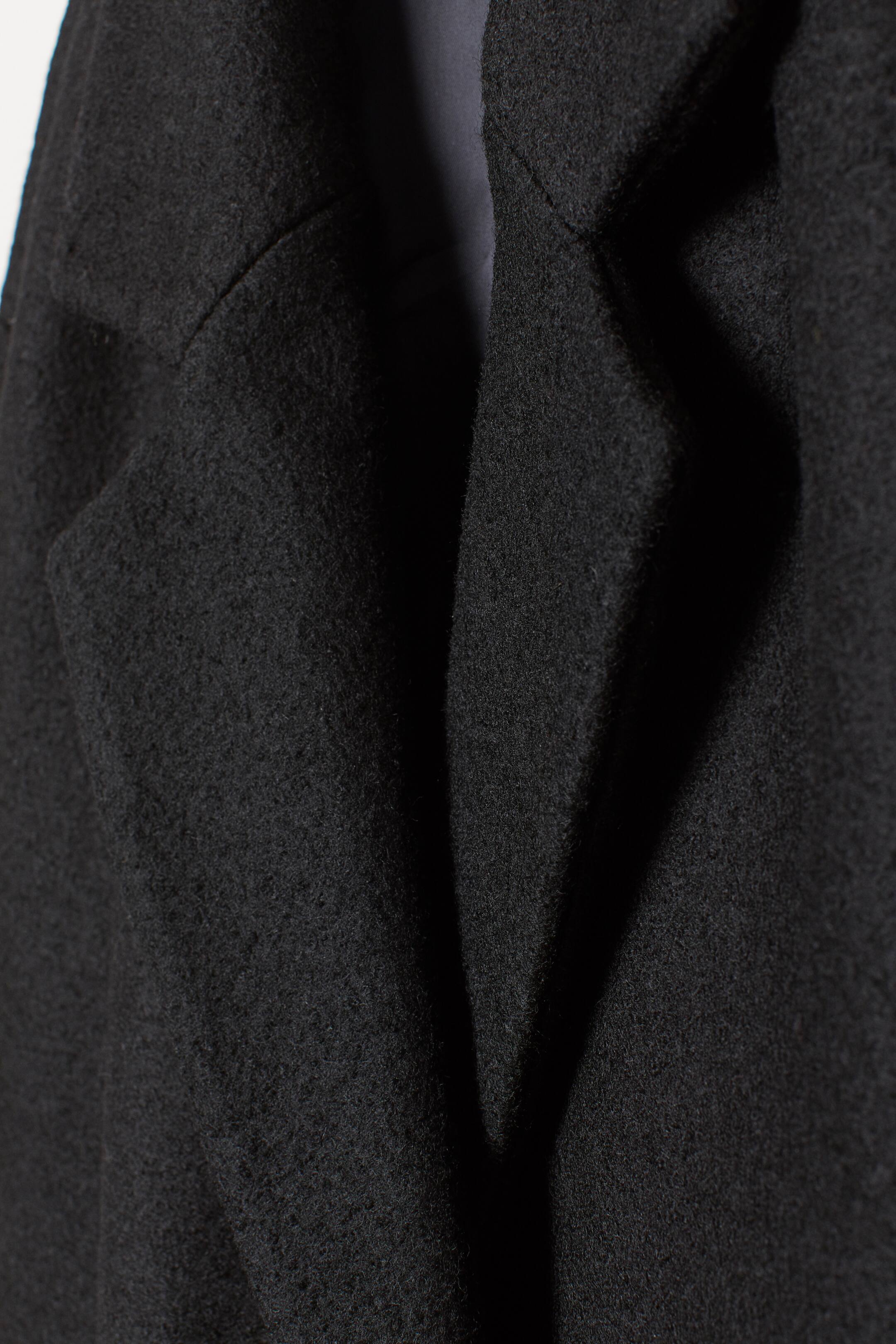 Knee-length wool-blend coat - Long sleeve - Black - Ladies | H&M GB