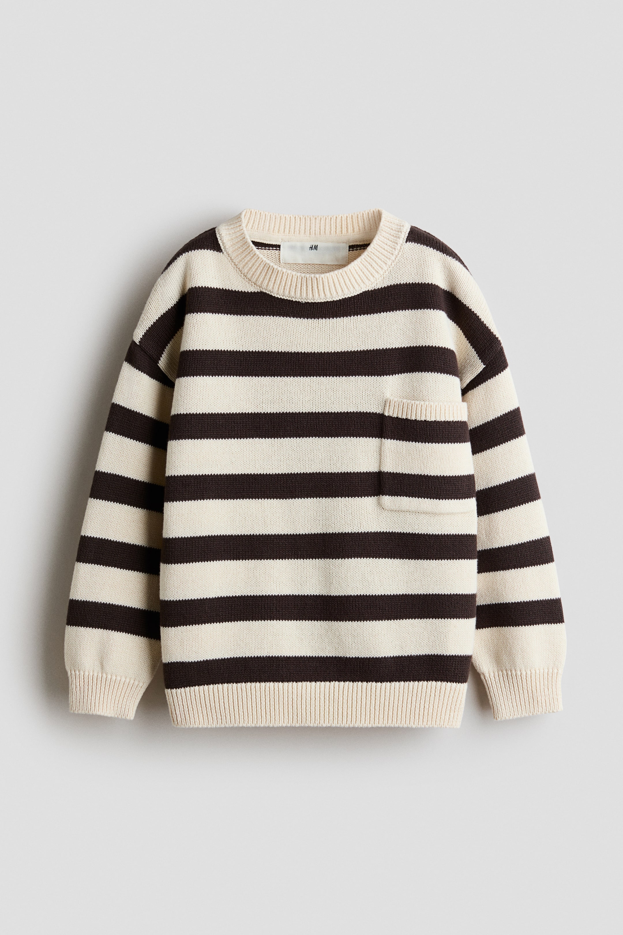 View larger image: Cotton jumper - Cream/Striped - Kids | H&M 1