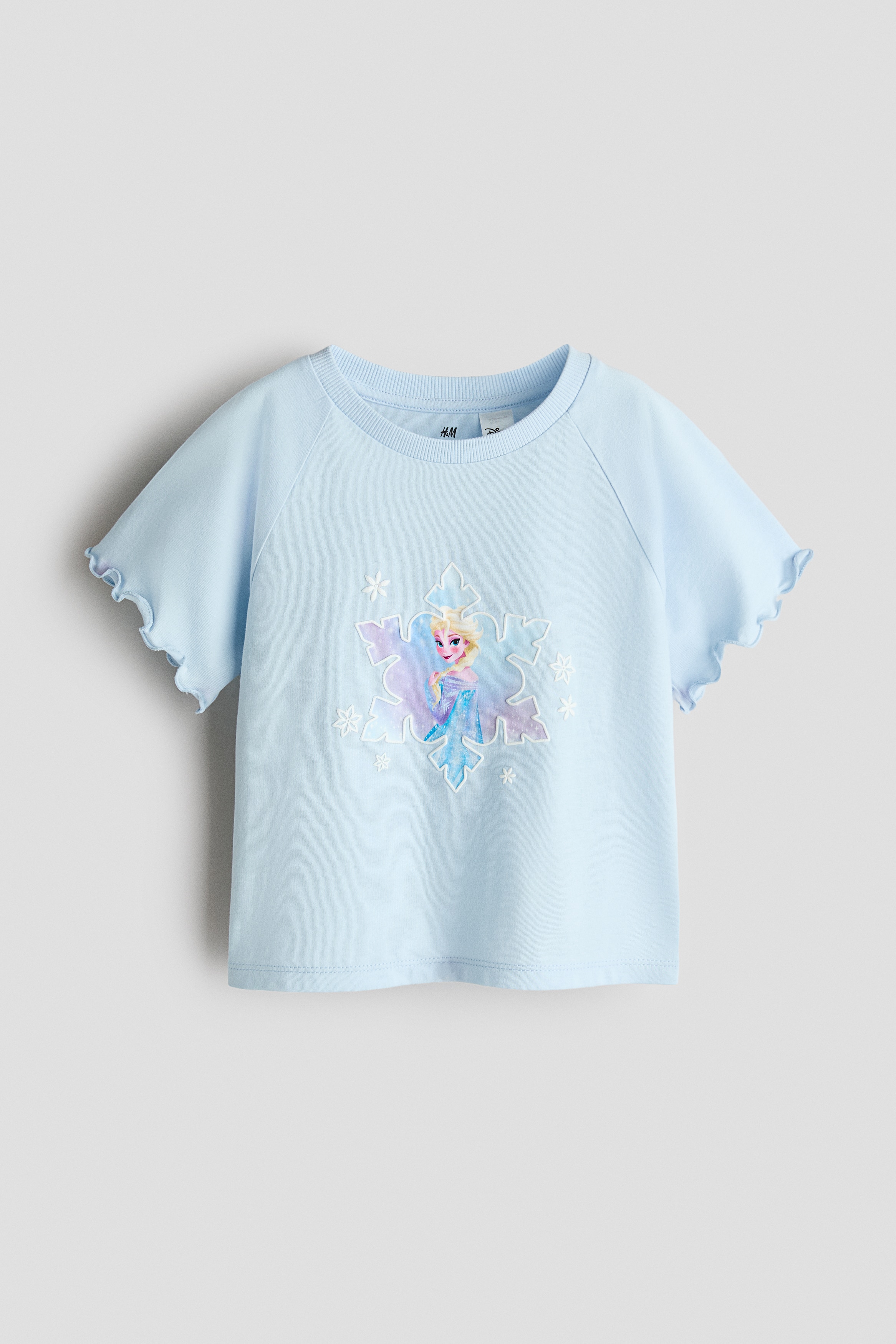 Print-motif cotton T-shirt - Light blue/Frozen/Cream/Frozen/Light pink/Kuromi/Light purple/Cinnamoroll