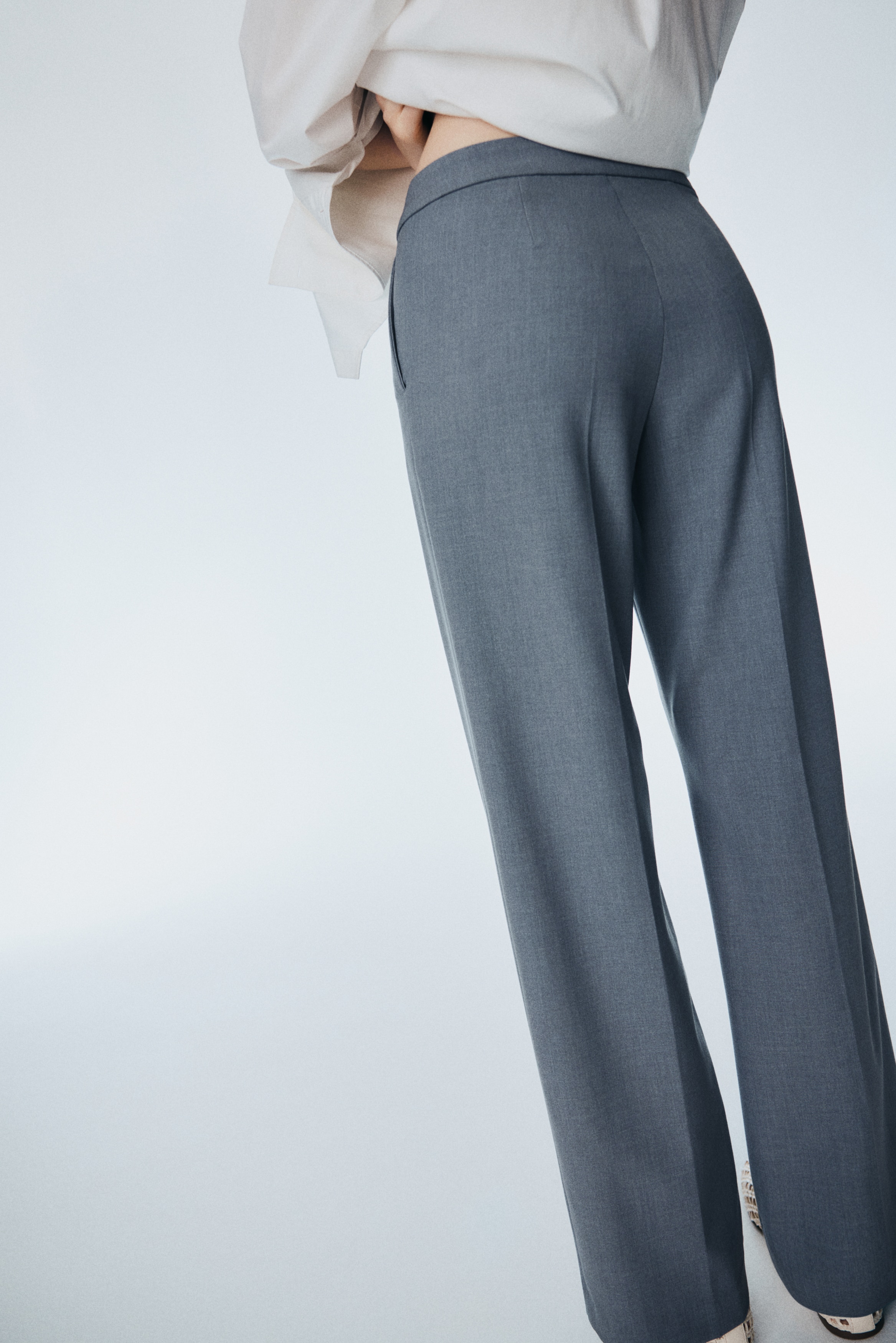 h&m grey dress pants H&M grey Womens dress pants