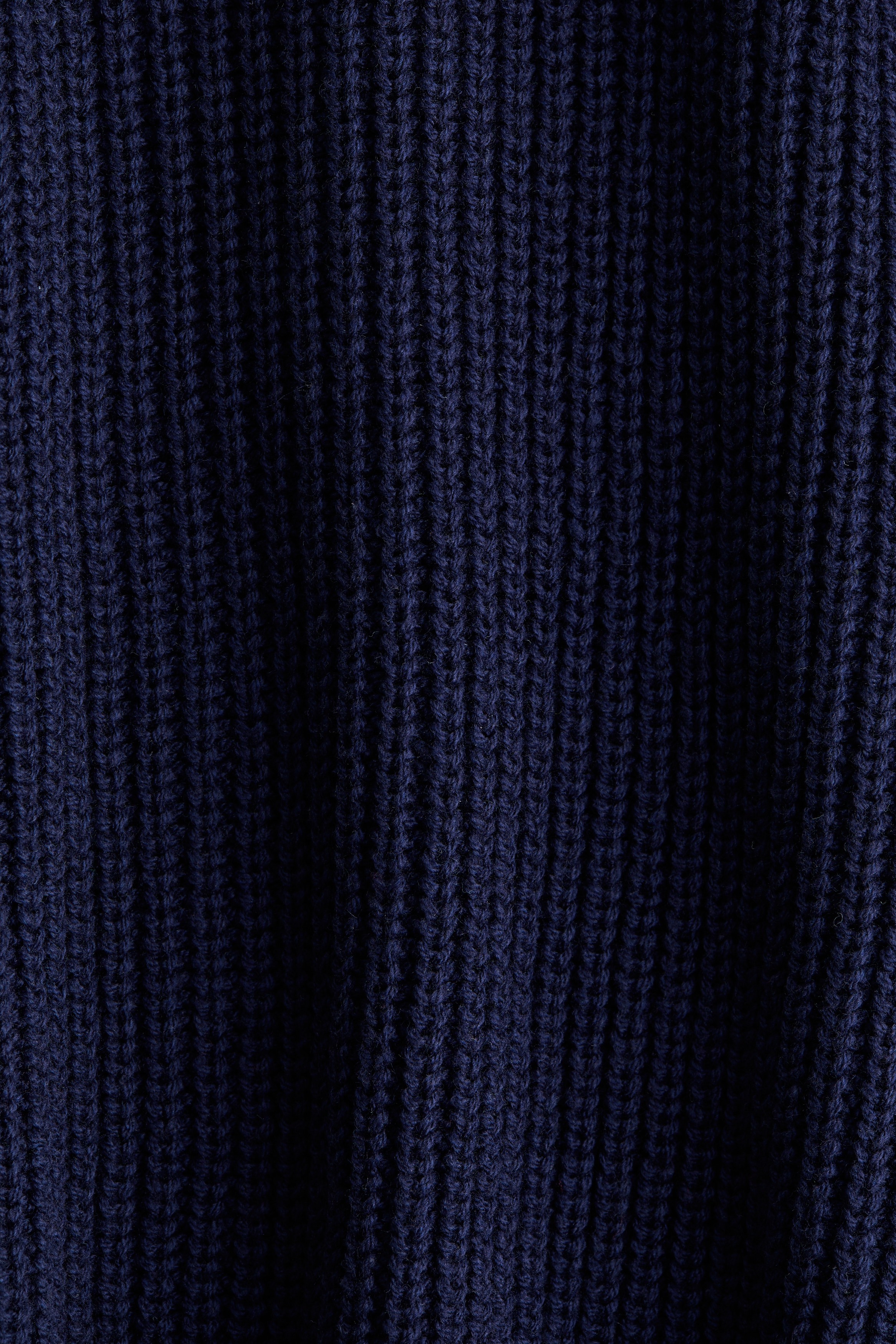 Navy blue Cotton-Blend Sweater for kids | H&M CA