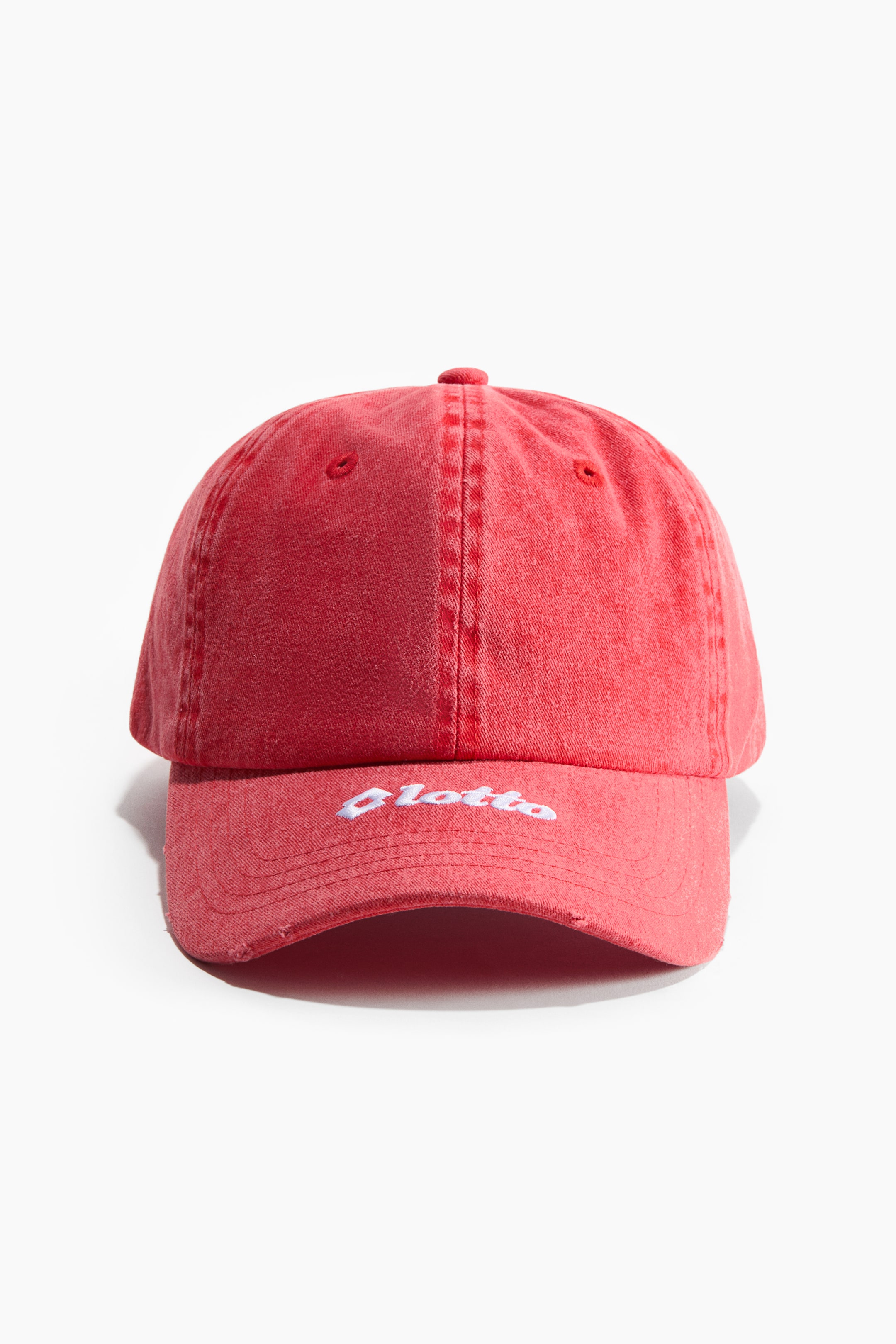 Cotton Twill Cap with Embroidered Motif