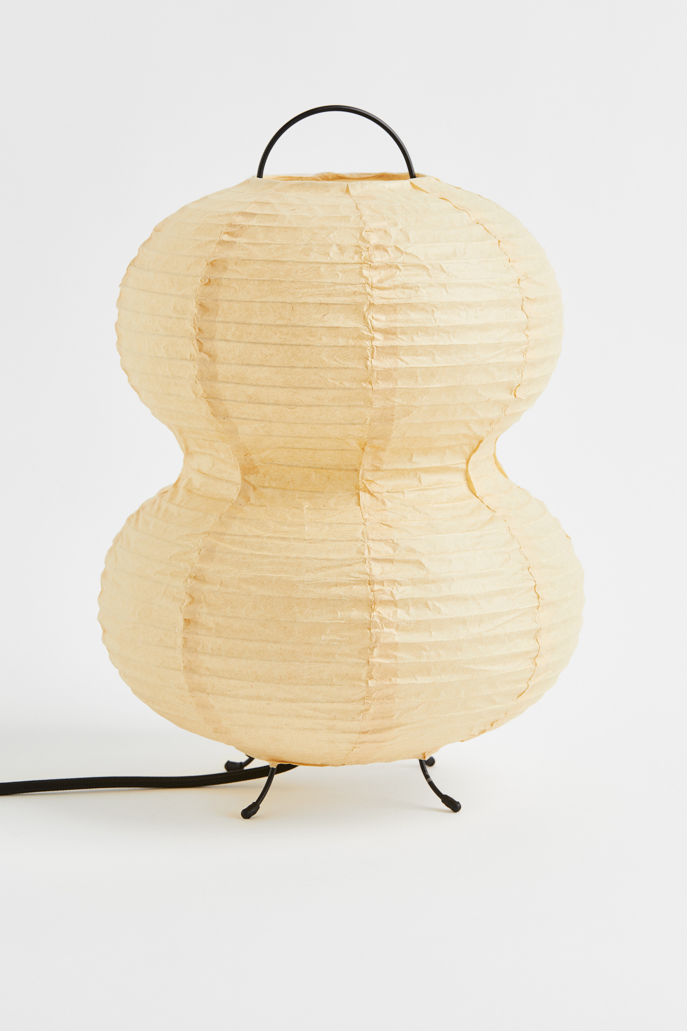 Lampe de table en papier de riz - Beige clair