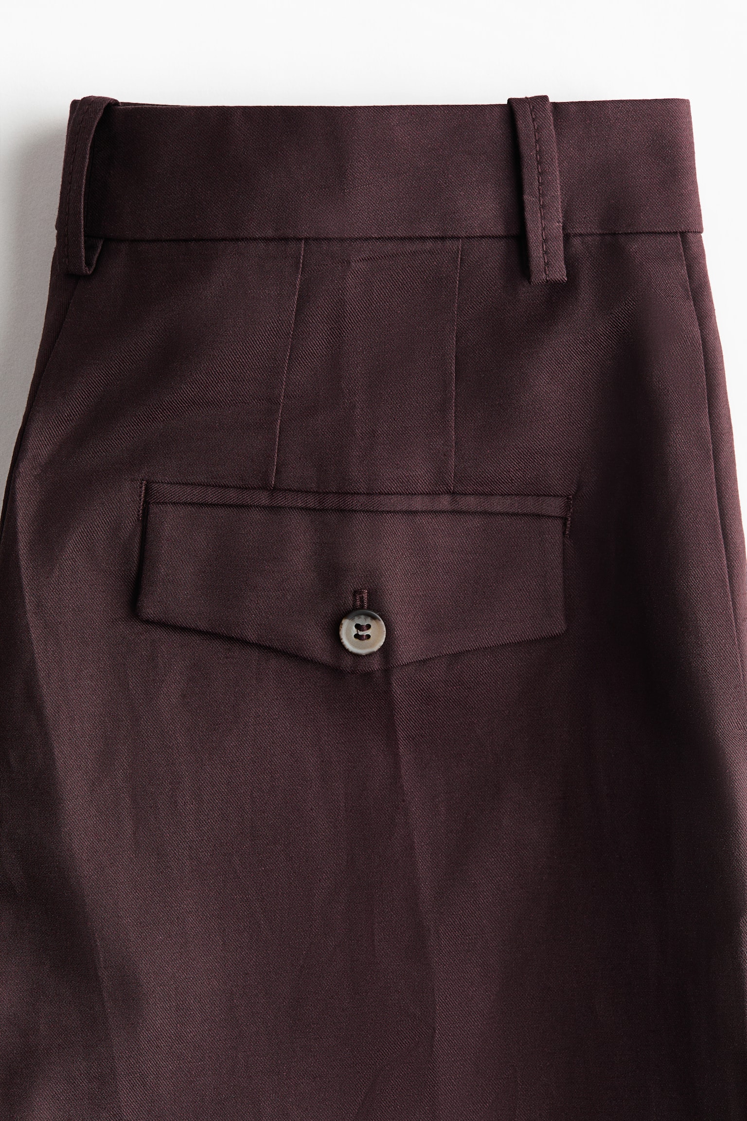 Женские шорты H&M Dressy Linen-Blend, цвет: Тёмный коричневый — фото 6