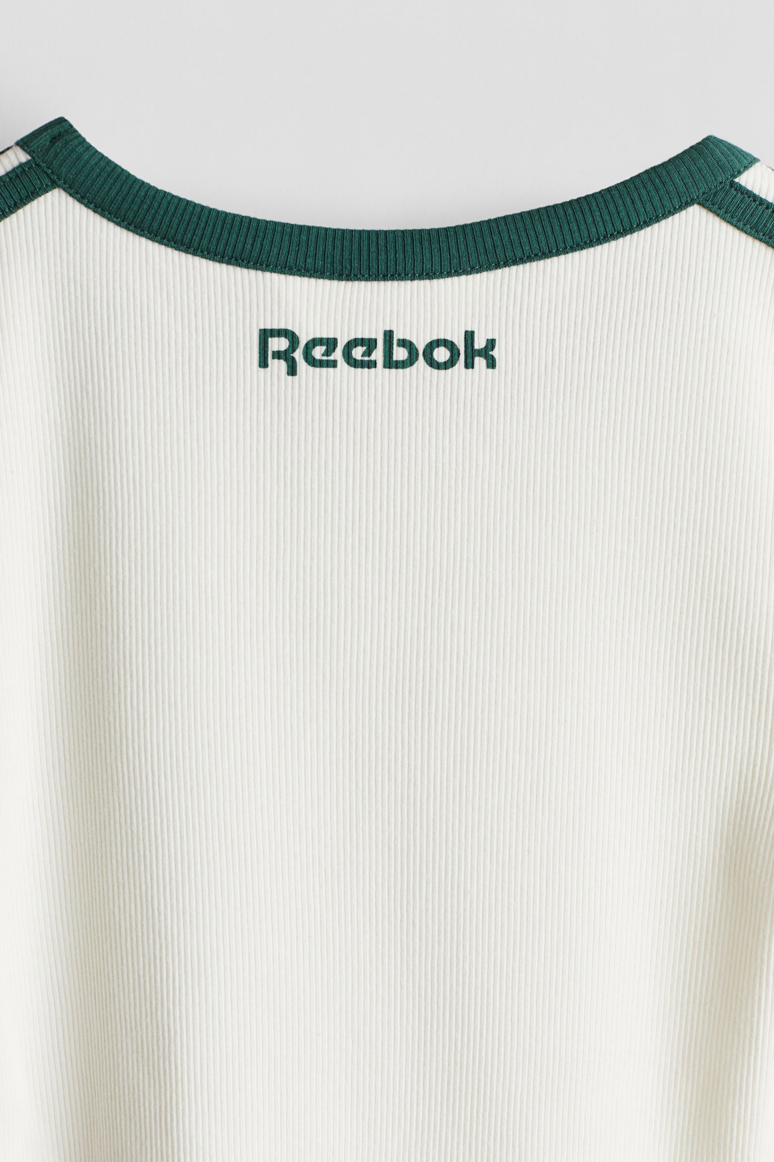 Print-motif ribbed T-shirt - Green/Reebok - 4