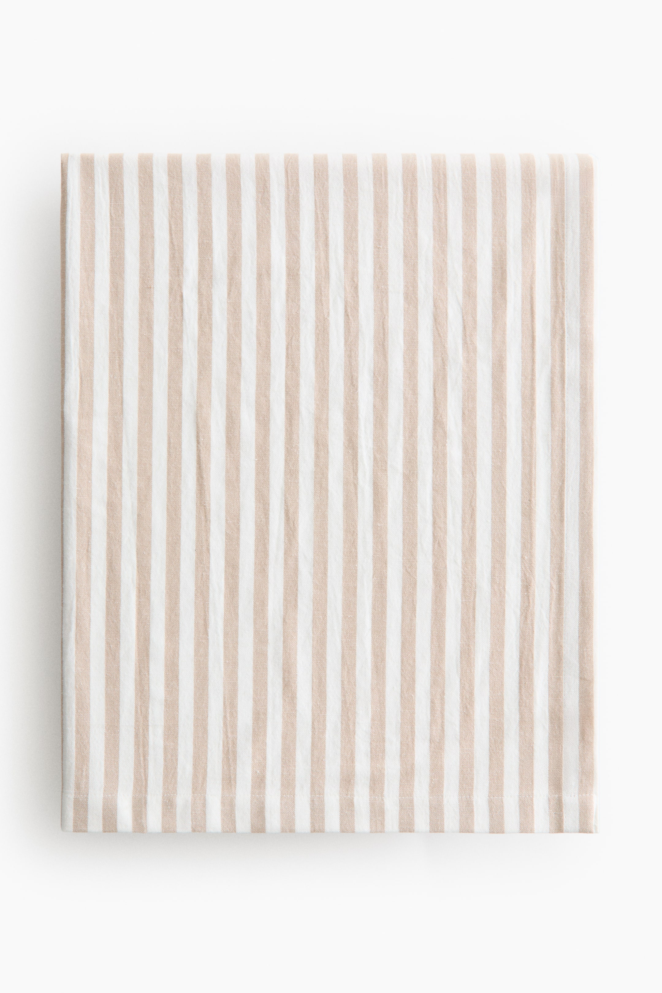 Grotere afbeelding bekijken: Tafelkleed van linnenmix - Beige/gestreept - HOME | H&M BE 2