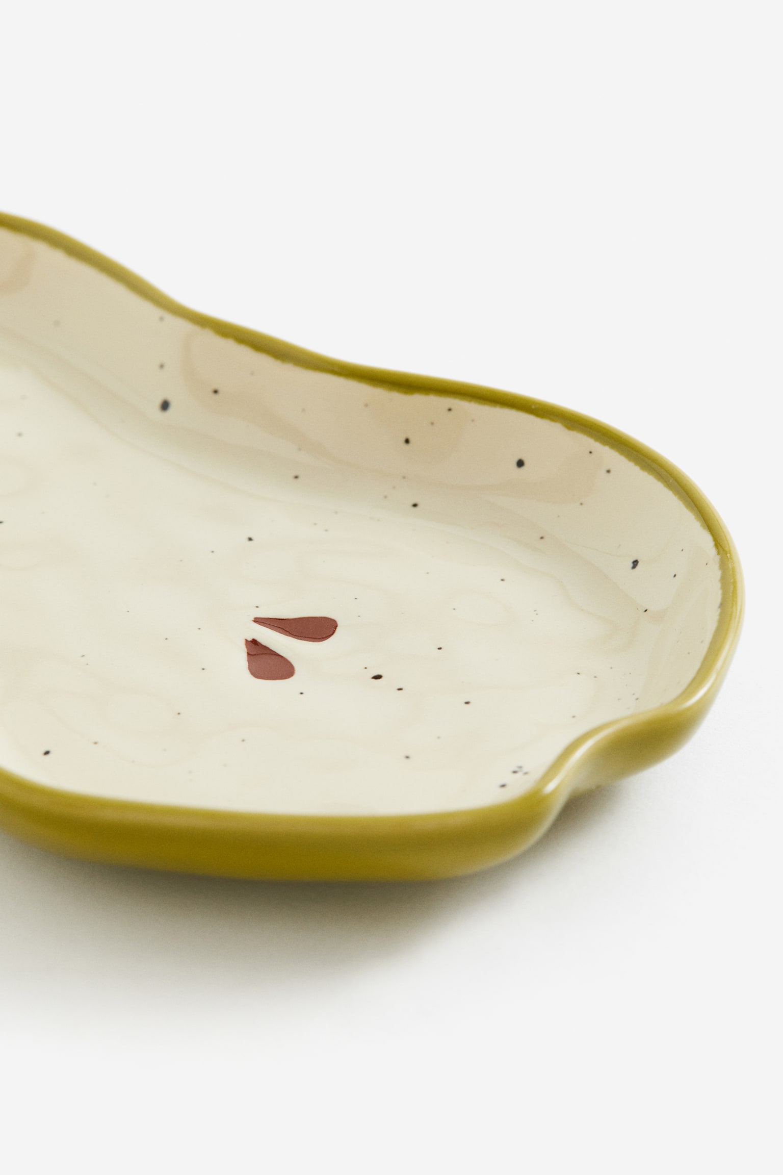 Stoneware plate - Light beige/Pear - 3