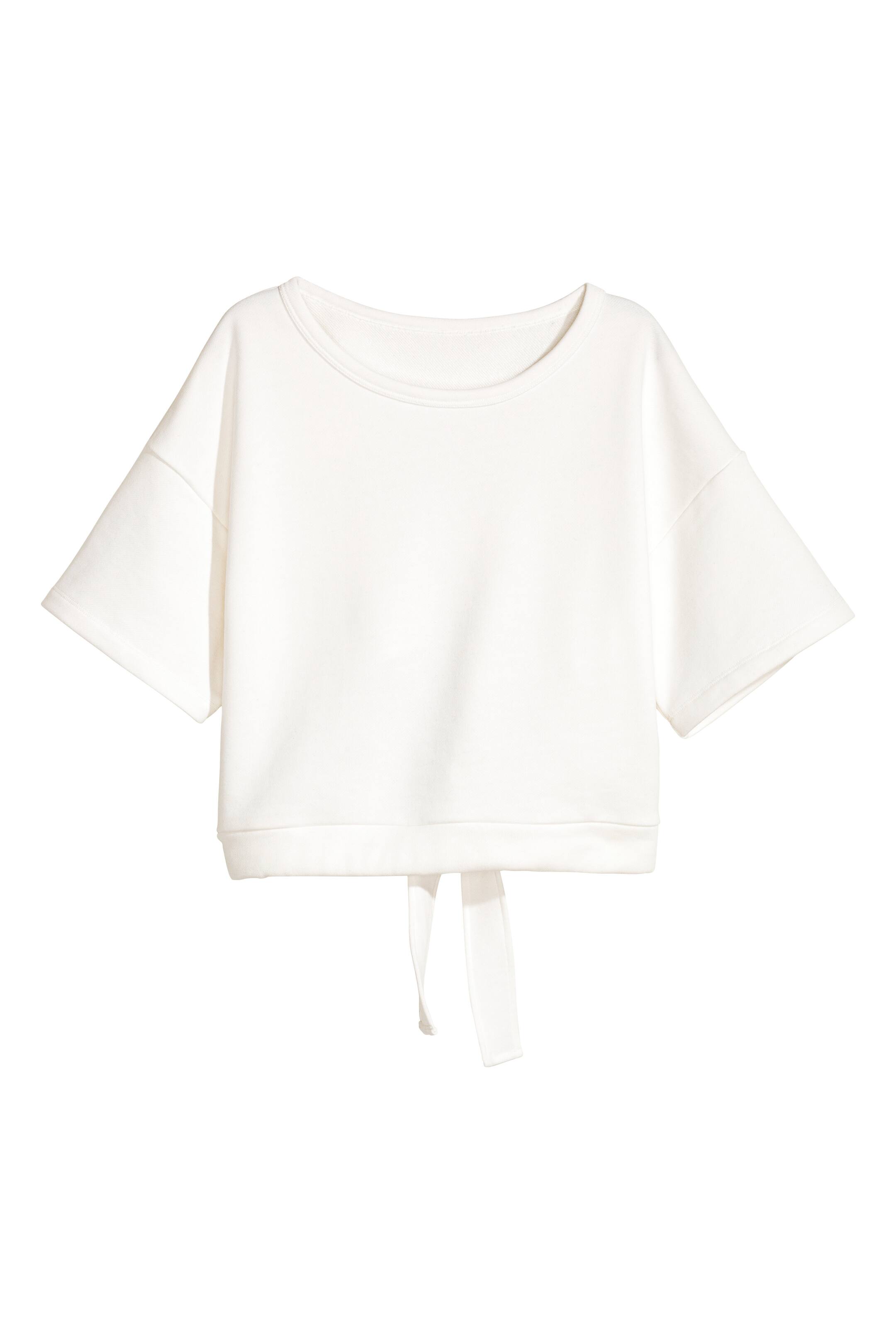 Grotere afbeelding bekijken: Korte top - Wit - DAMES | H&M NL 1