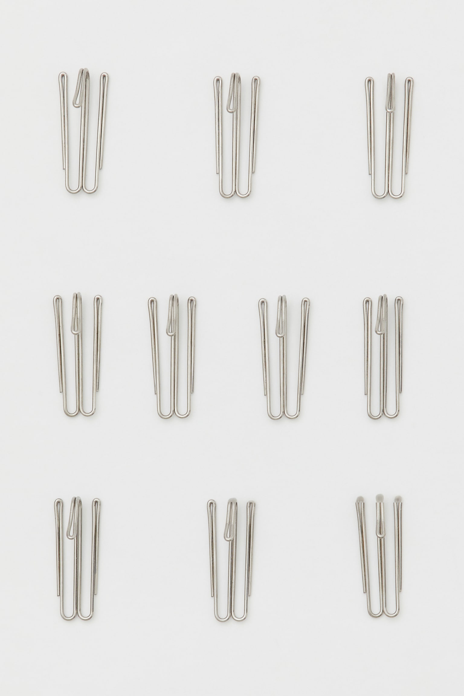 10-pack curtain hooks - Silver-coloured - 3