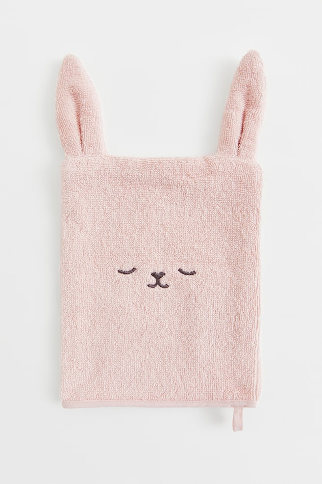 Animal-shaped wash mitt - Light pink/Bunny/White/Light beige/Bear/Dark grey/Bear - 1