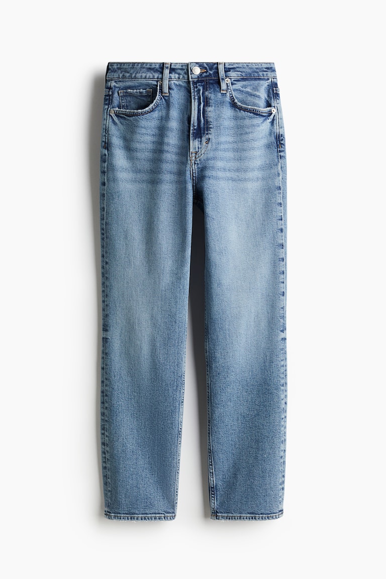 Slim Straight High Ankle Jeans