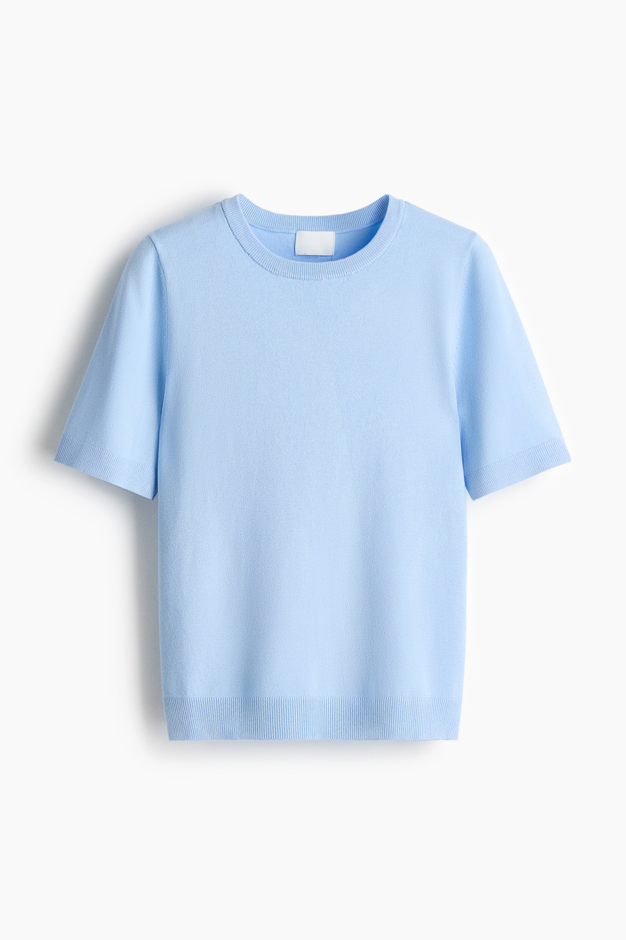 View larger image: Fine-Knit Top - Light blue - Ladies | H&M US 1