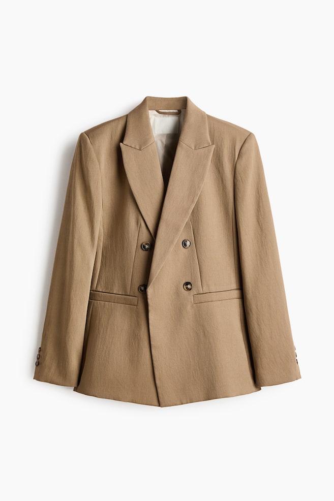 Blazer - Donkerbeige/Blauw/Lichtbeige - 1