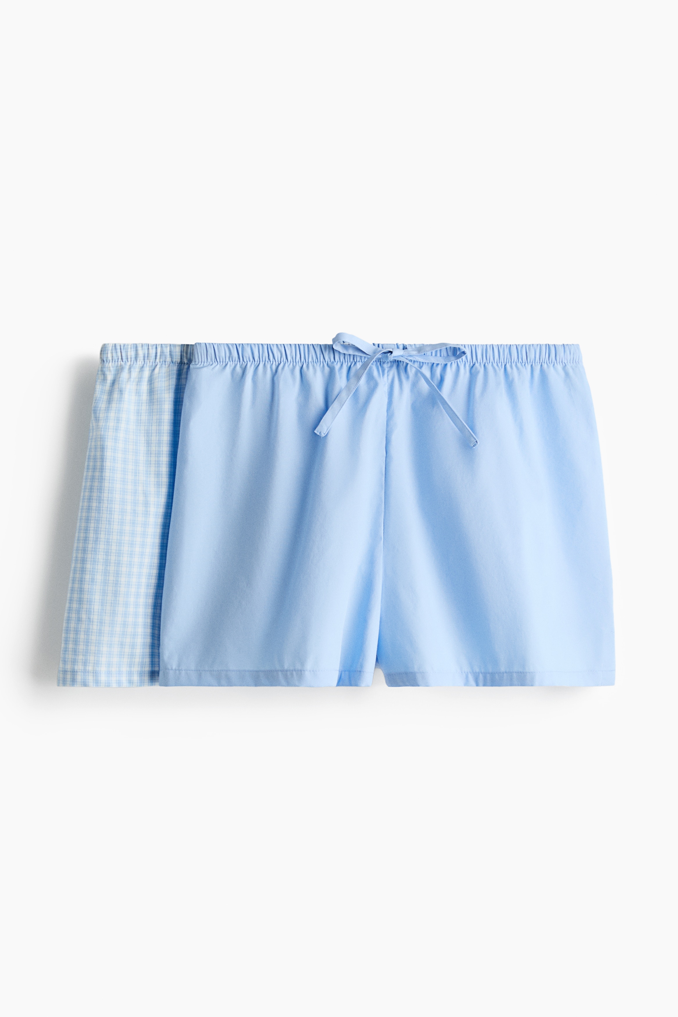 2-pack pyjama shorts - Blue/Checked