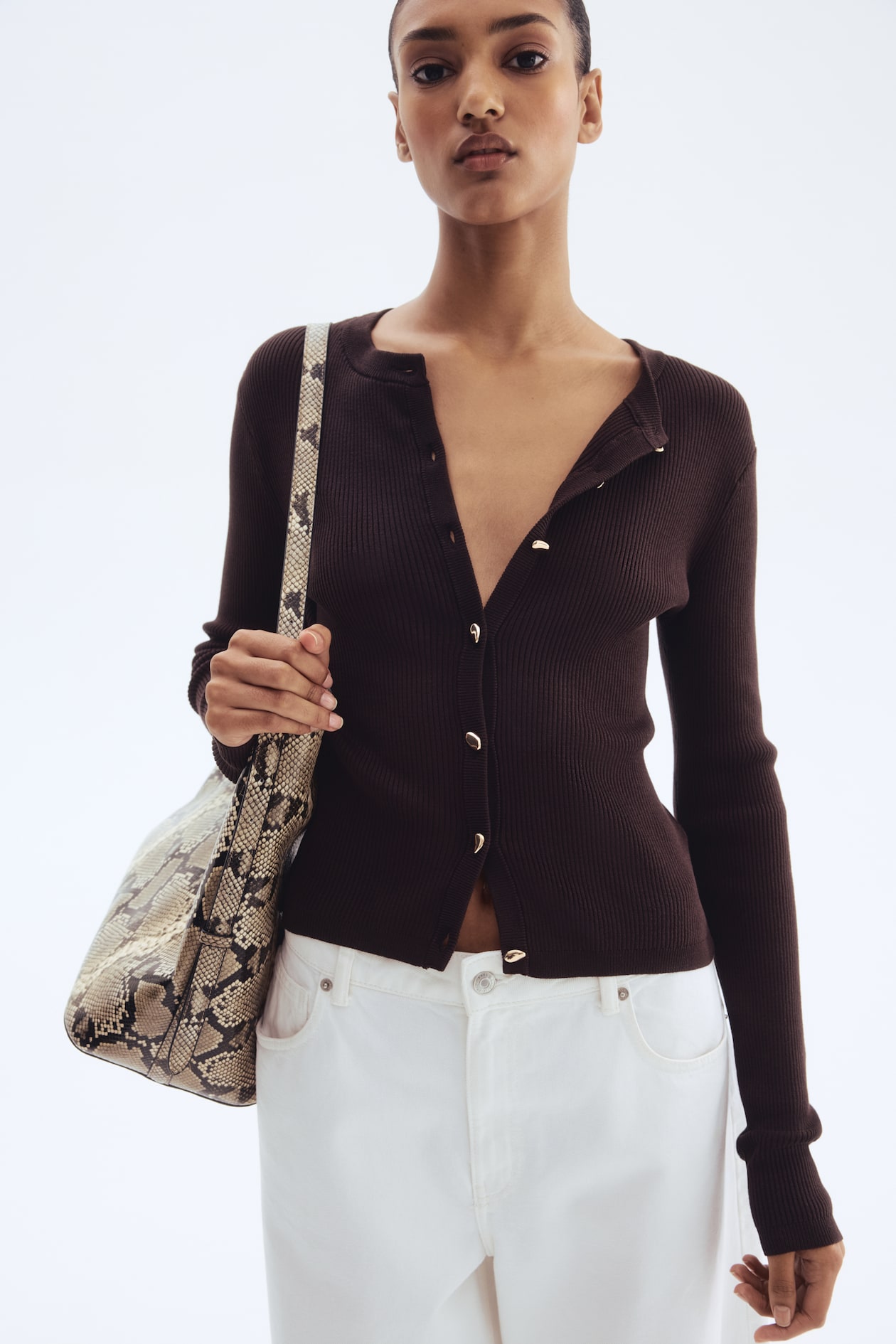 Rib-Knit Cardigan - image 3