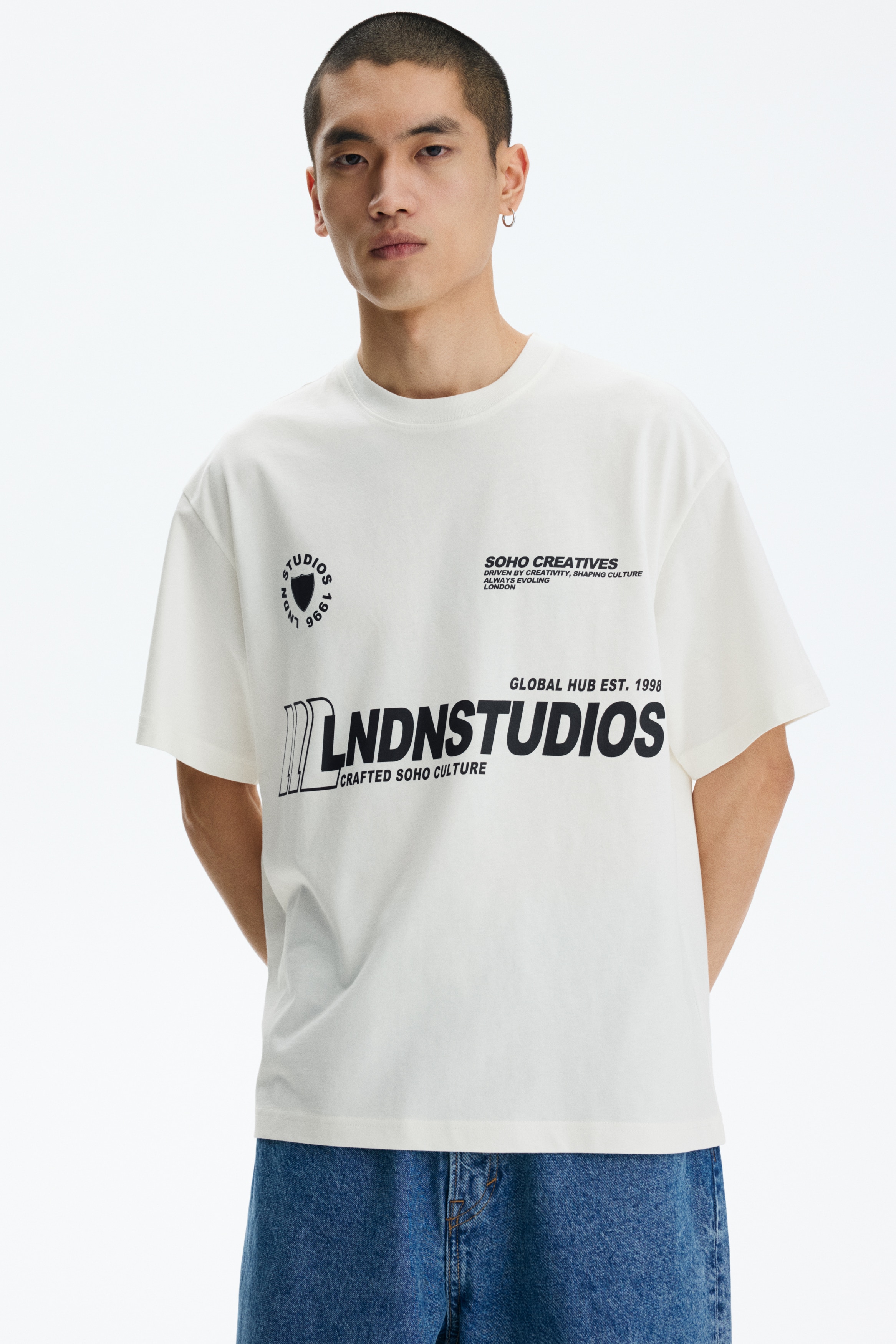 Majica sa printom Relaxed Fit - Bela/SoHo Creatives/Sivi lapor/Balance/Bela/Umami Foods/Tamnozelena/Purpose