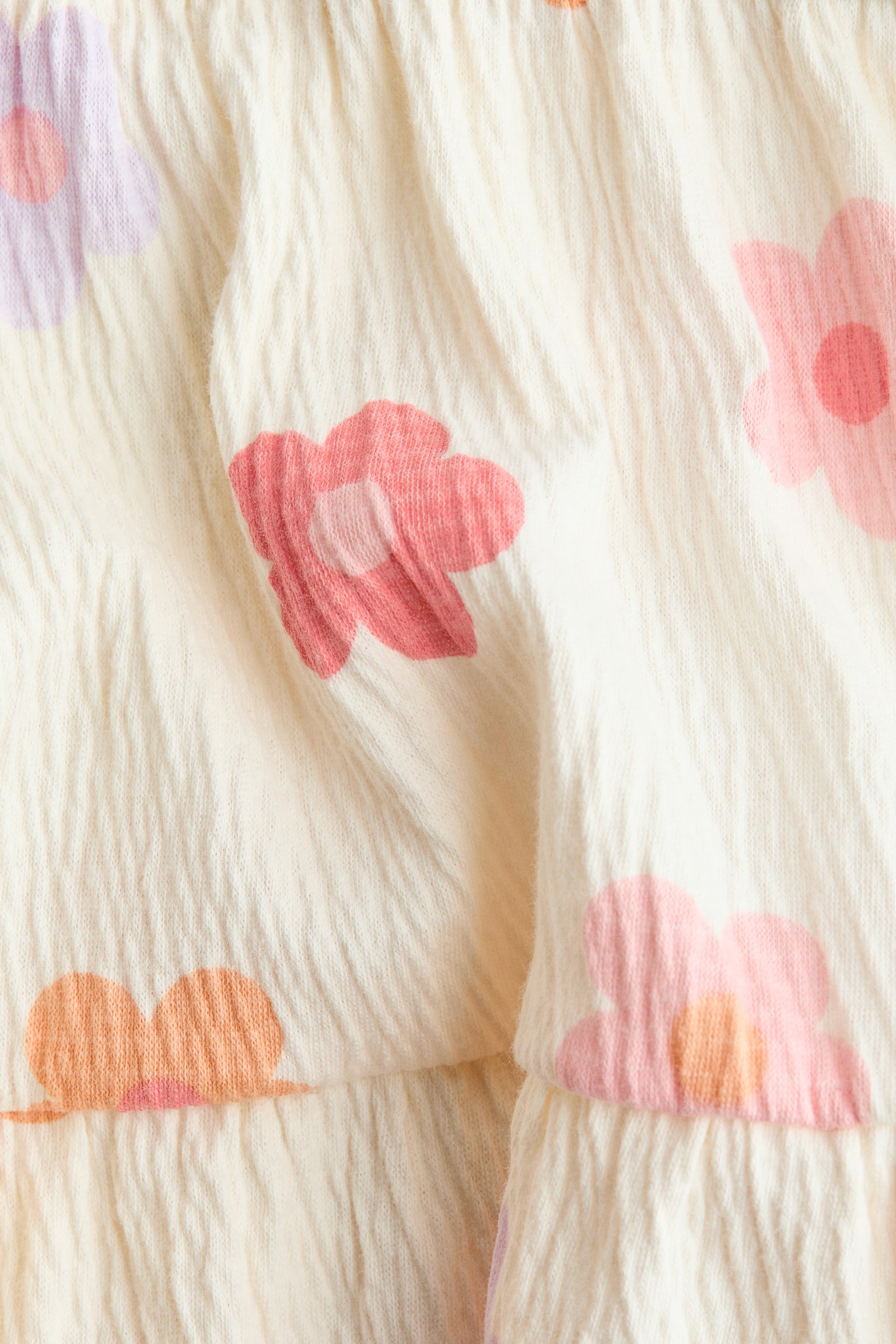 Printed jersey dress - Light beige/Floral/Light pink/Floral - 2