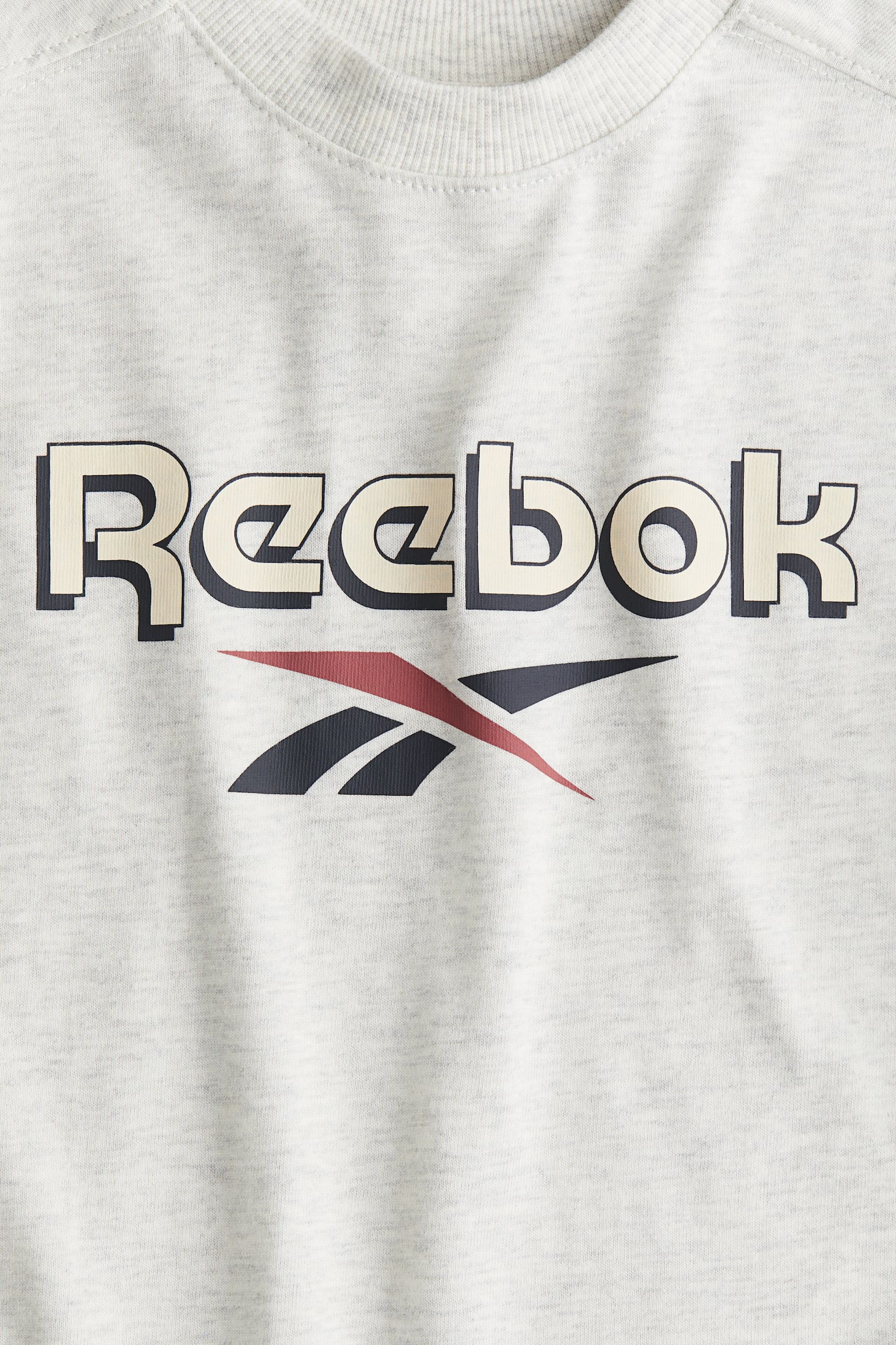 Print-motif T-shirt - Light grey marl/Reebok/Beige - 3