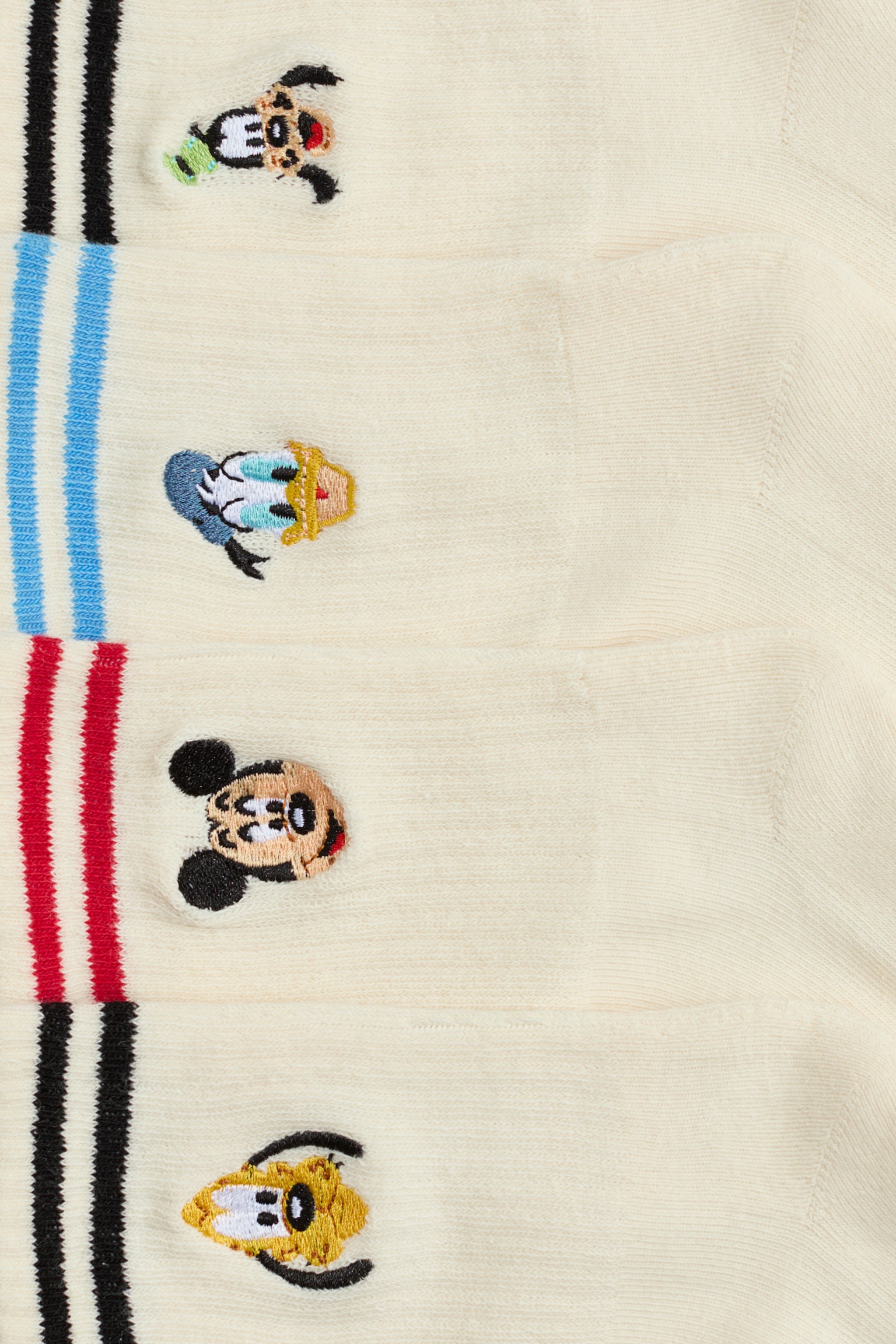 5-pack intarsia motif socks - Light beige/Mickey Mouse/Blue/Garfield/White/Blue/PlayStation/Blue/Among Us - 2