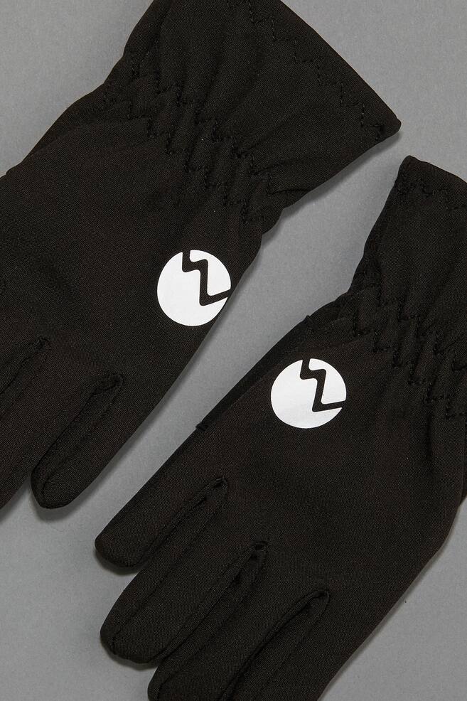 Water-repellent gloves - Black - 3