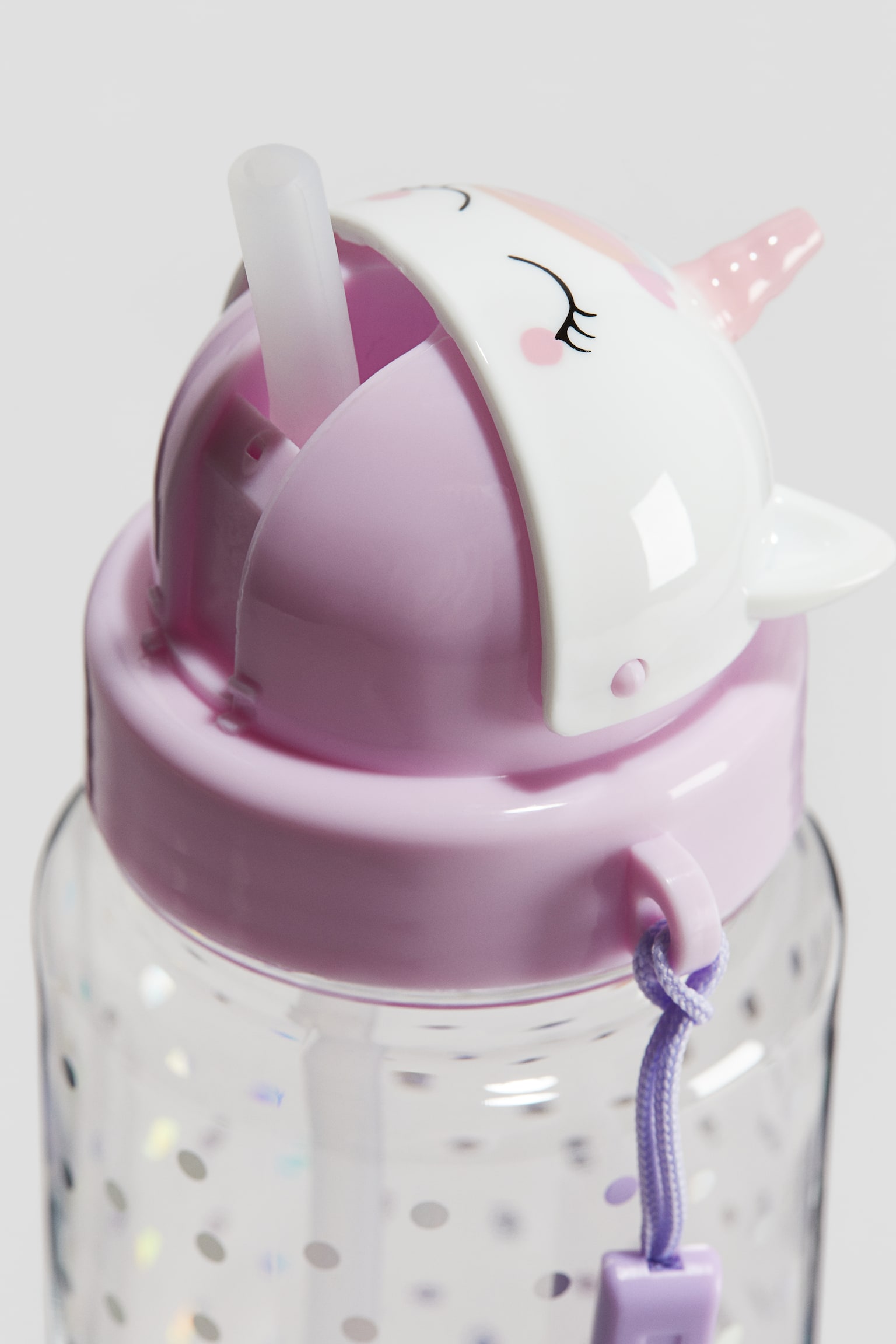 Water bottle - Light pink/Unicorn/Mauve/Floral/Light purple/Unicorn - 2