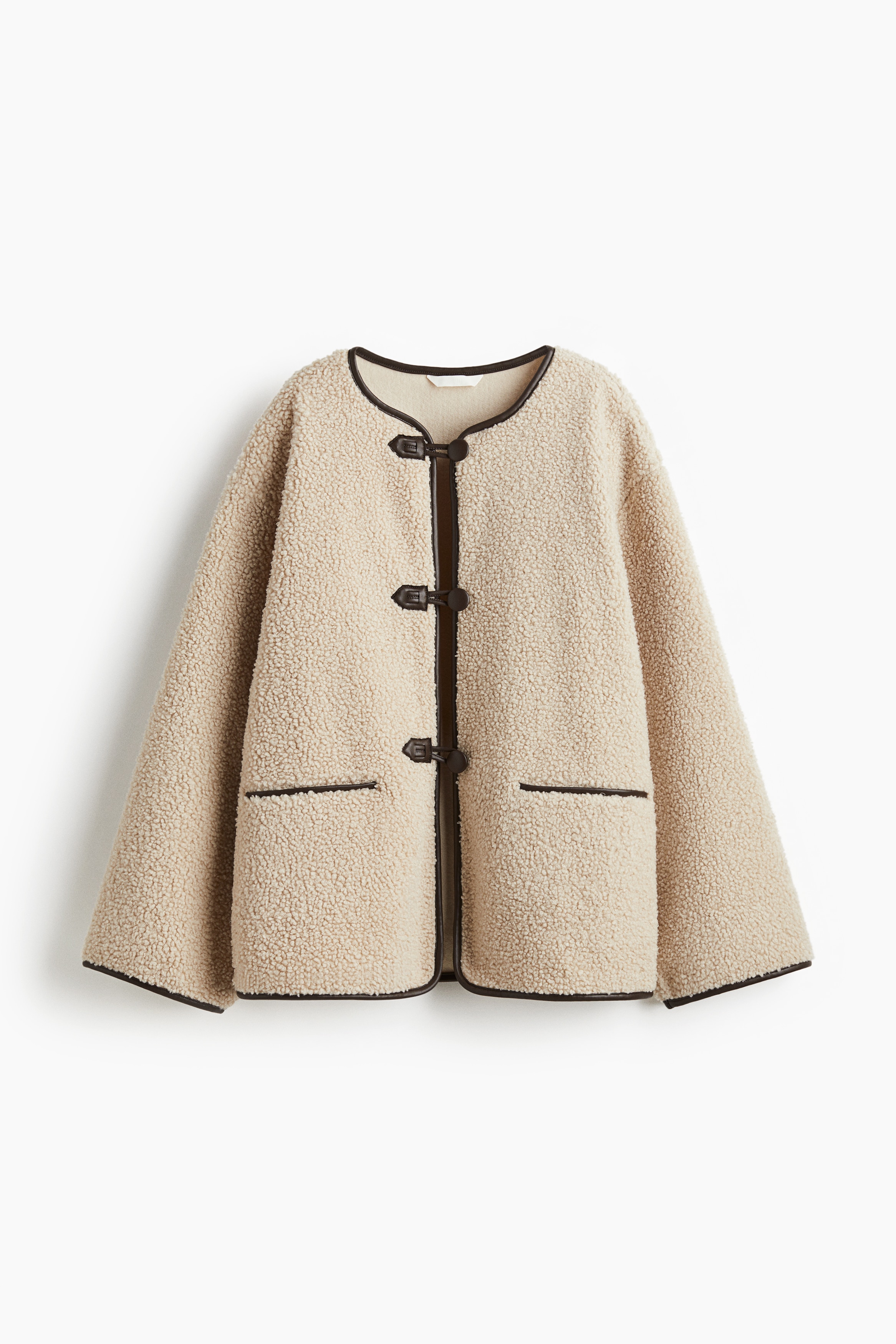 Veste en tissu Teddy bear - Beige clair