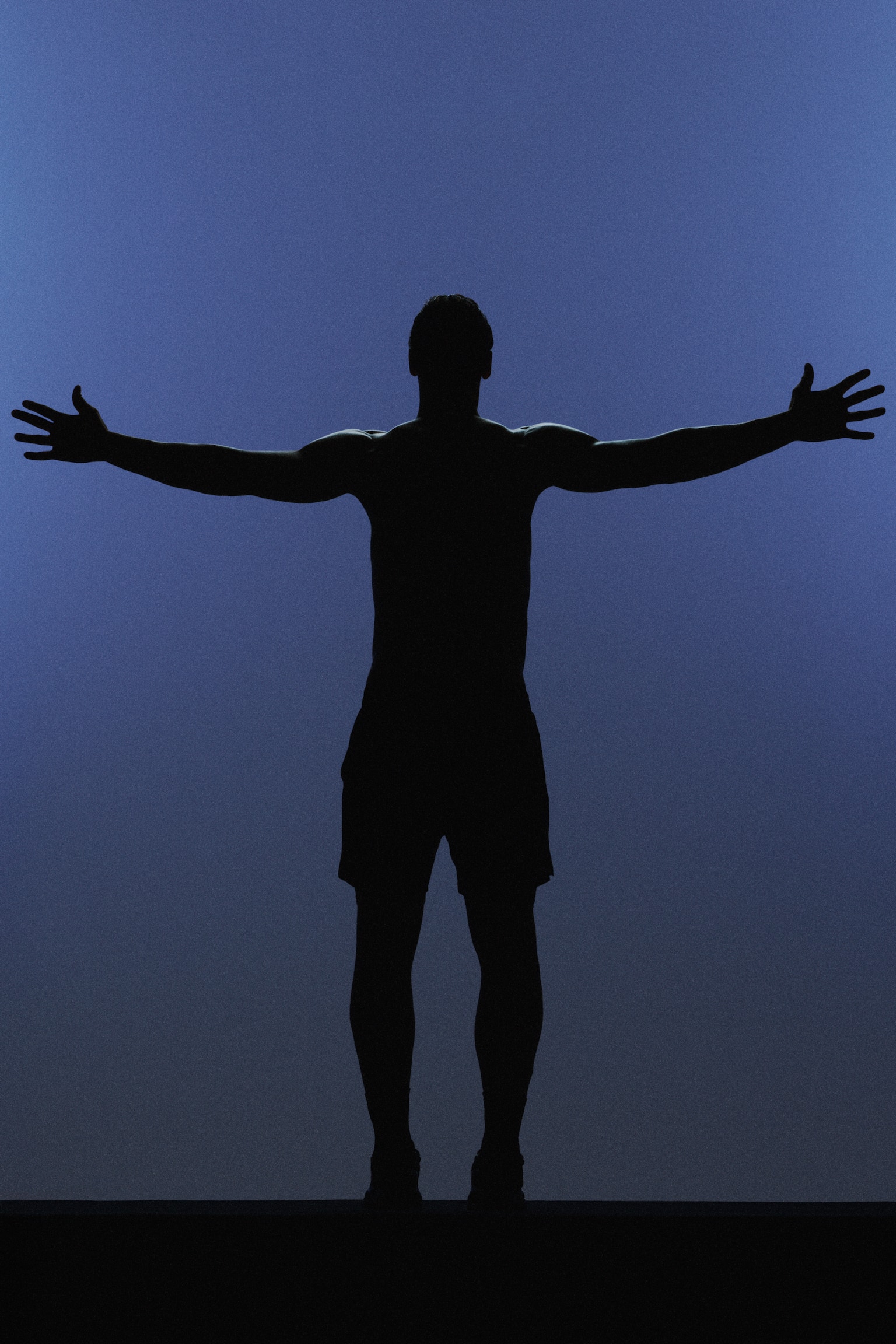 Short de sport superposé DryMove™ - Bleu marine/Move Zlatan/Blanc/Move Zlatan - 2