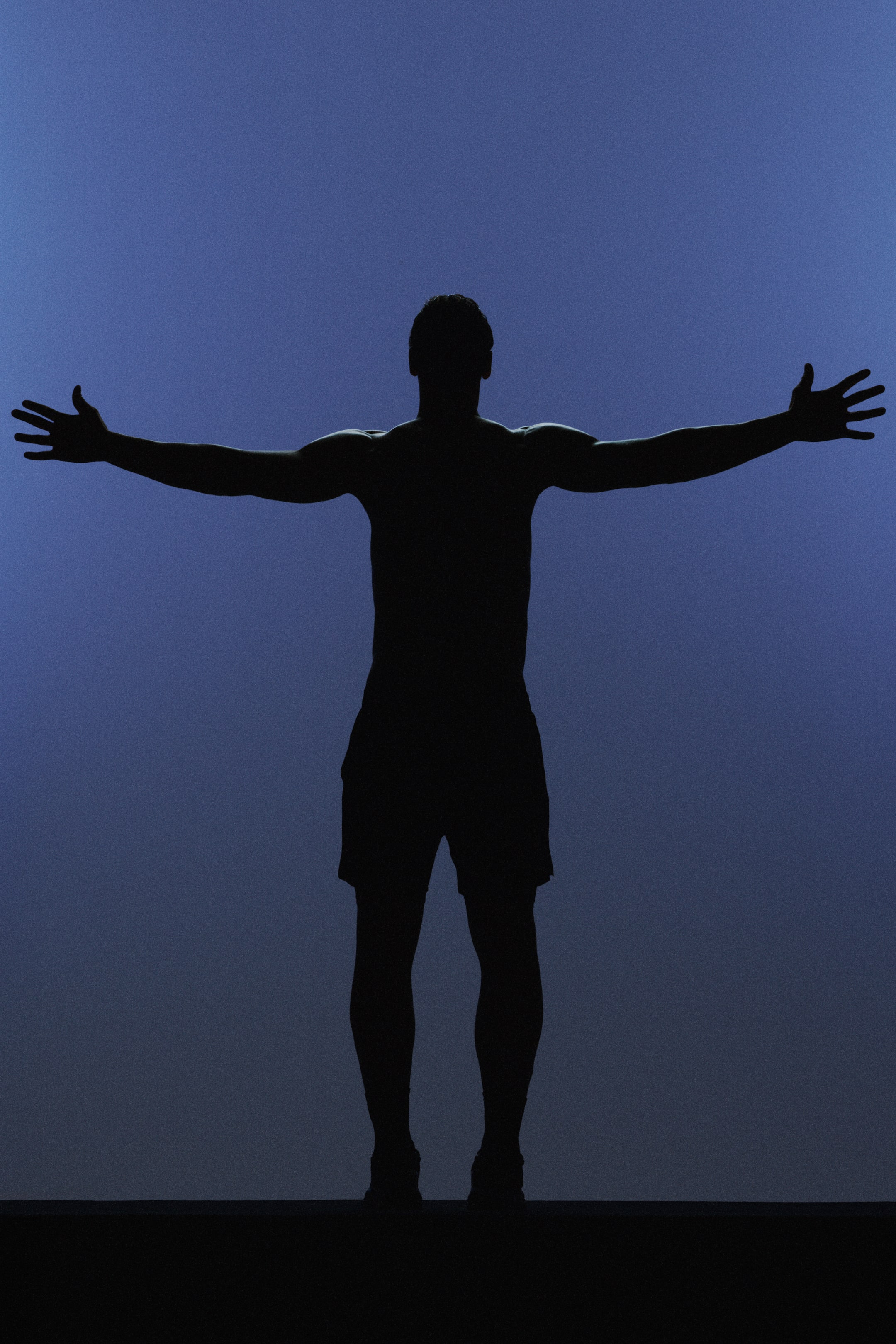 Ampliar la imagen: Shorts deportivos de doble capa con DryMove™ - Azul marino/Move Zlatan - Men | H&M MX 1