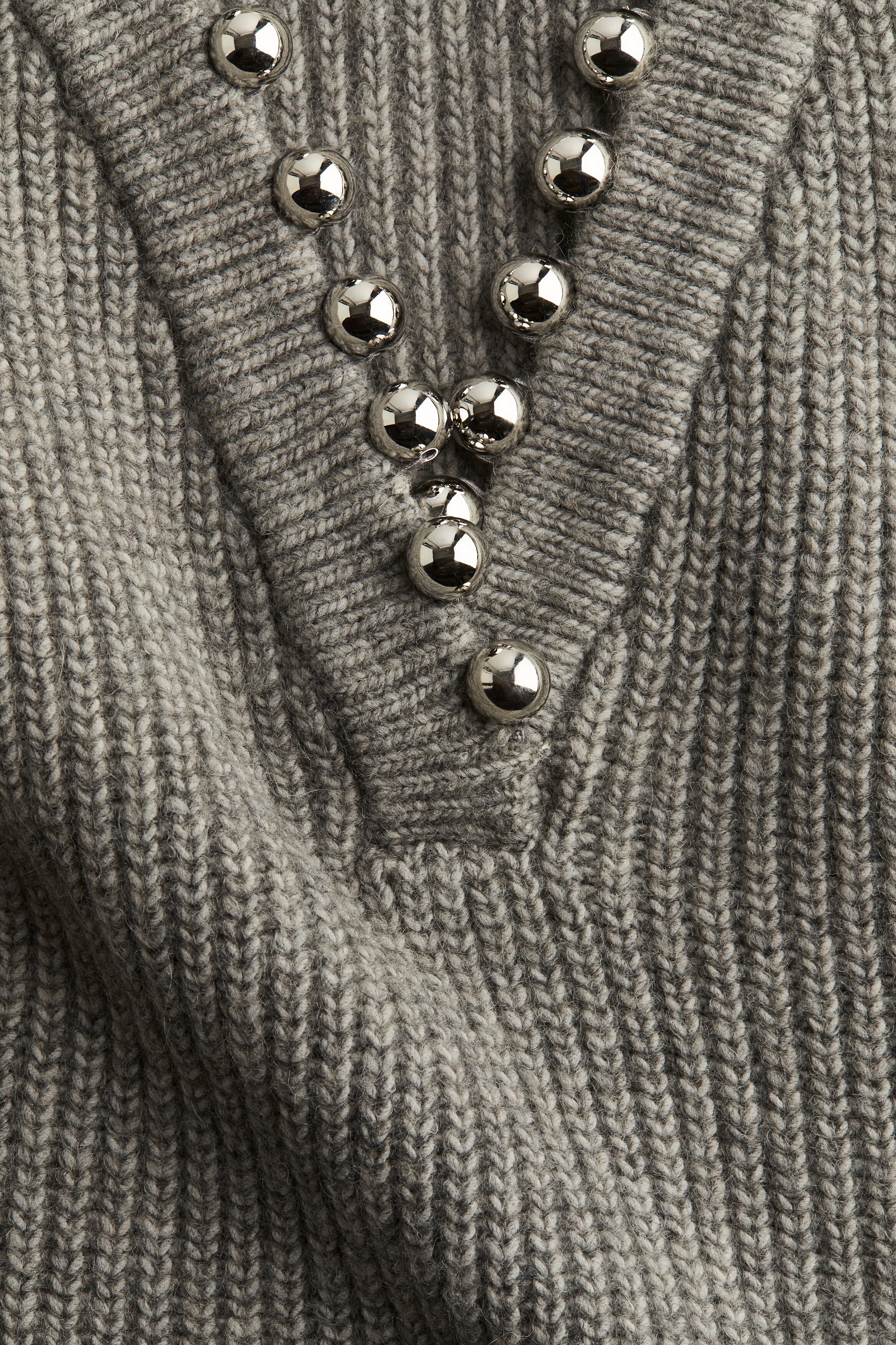 Pull Gris Perles De Printemps - Maille Fine, Taille 38-42, Occasion Très Bon état, France