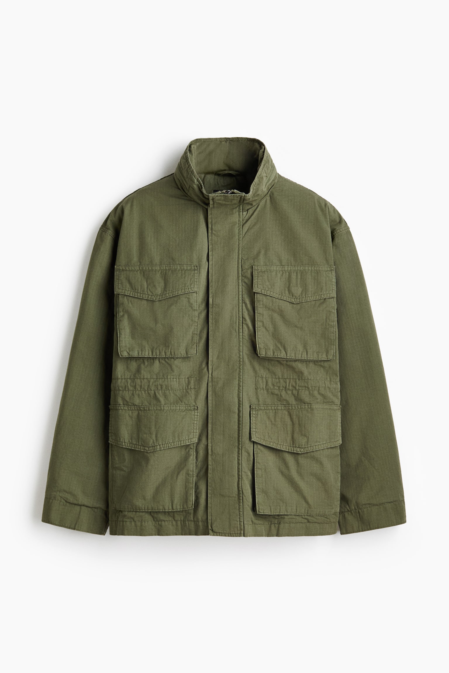 Cargo jacket - Khaki green/Black - 1