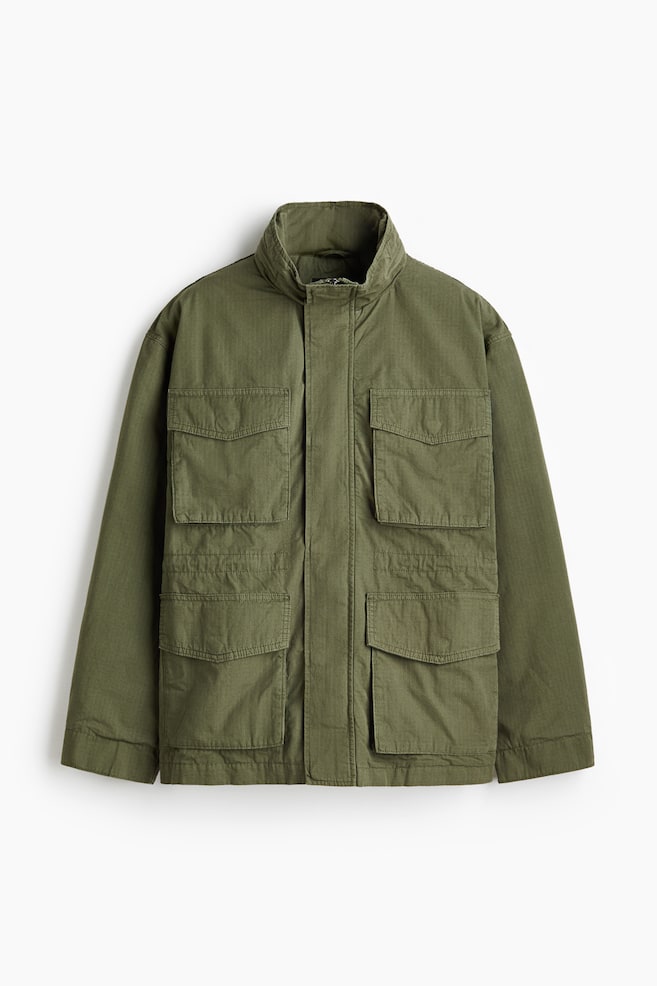 Cargo Jacket - Khaki green/Black - 1