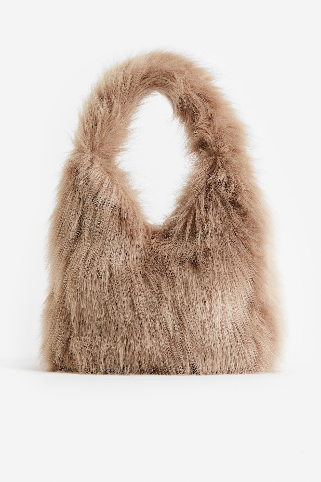 Fluffy shoulder bag Beige Ladies H&M GB