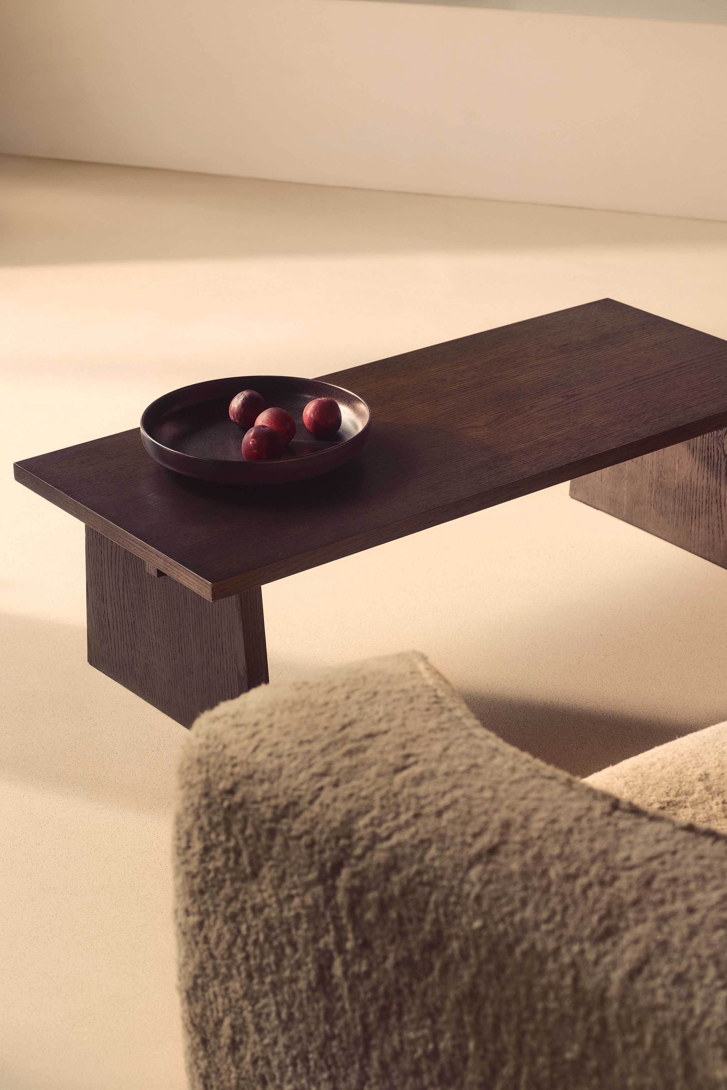 Table basse en bois - Marron foncé/Marron clair