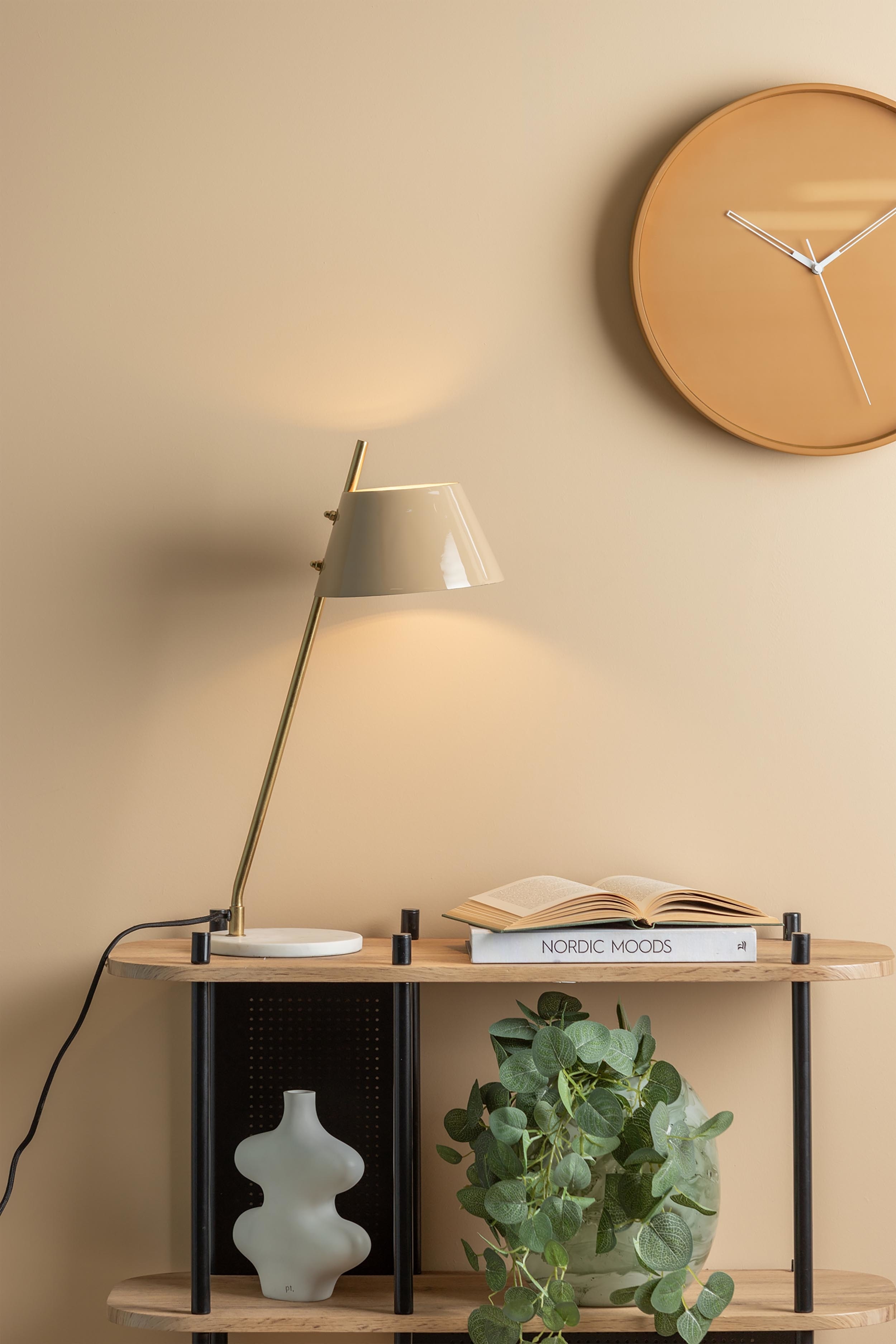 Savvy Lampe À Poser - Marron Doux/Grisaille/Blanc/Noir